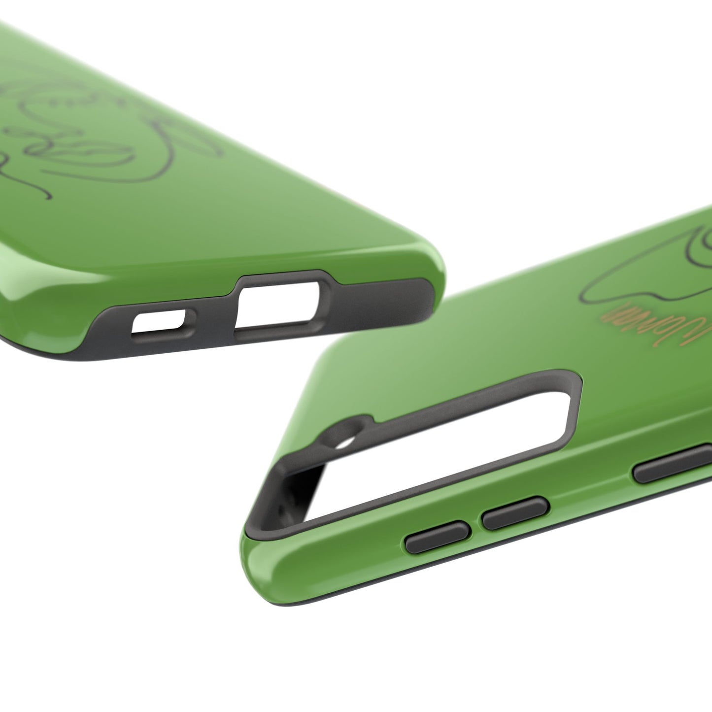 Natural Woman Half Face (BL)Tough Phone Case GREEN