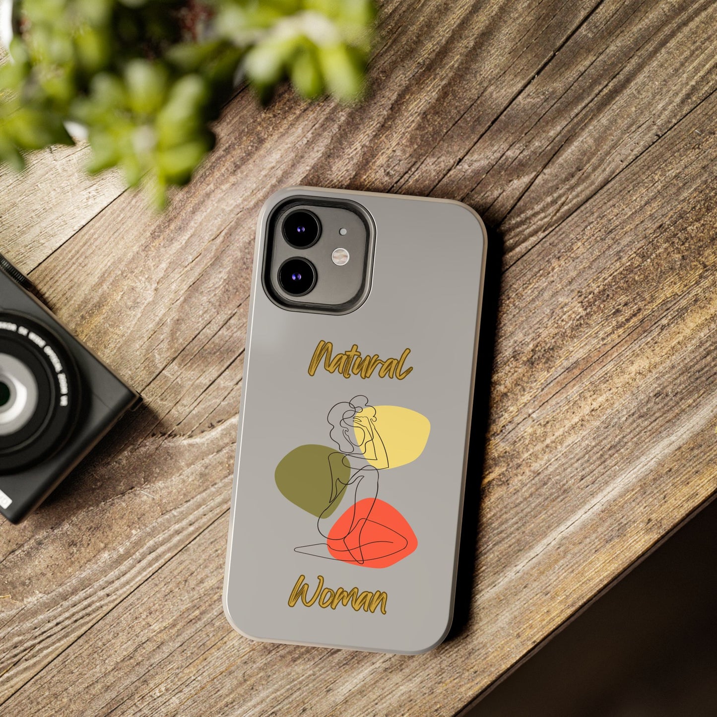 Natural Woman Colorful Pose (BL)Tough Phone Cases LIGHT GREY