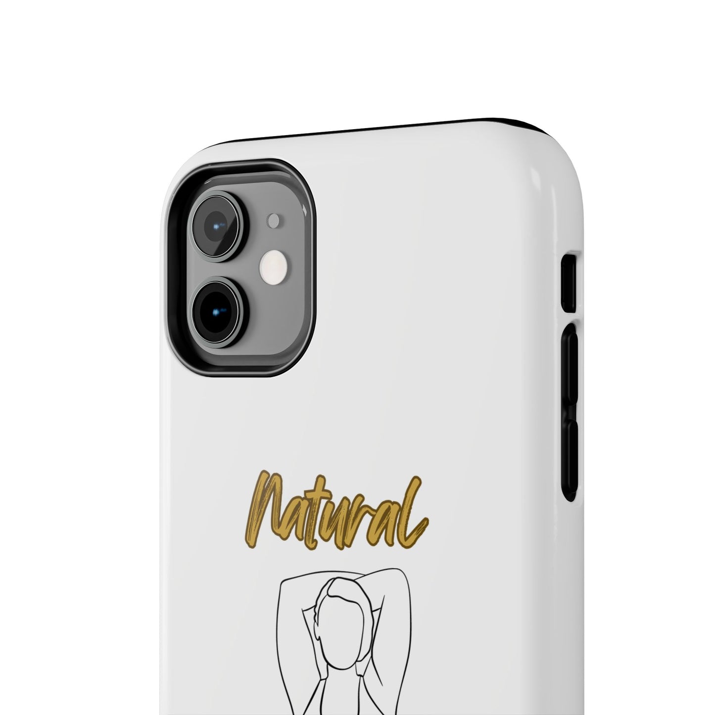 Natural Woman I Love Me (BL)Tough Phone Cases WHITE