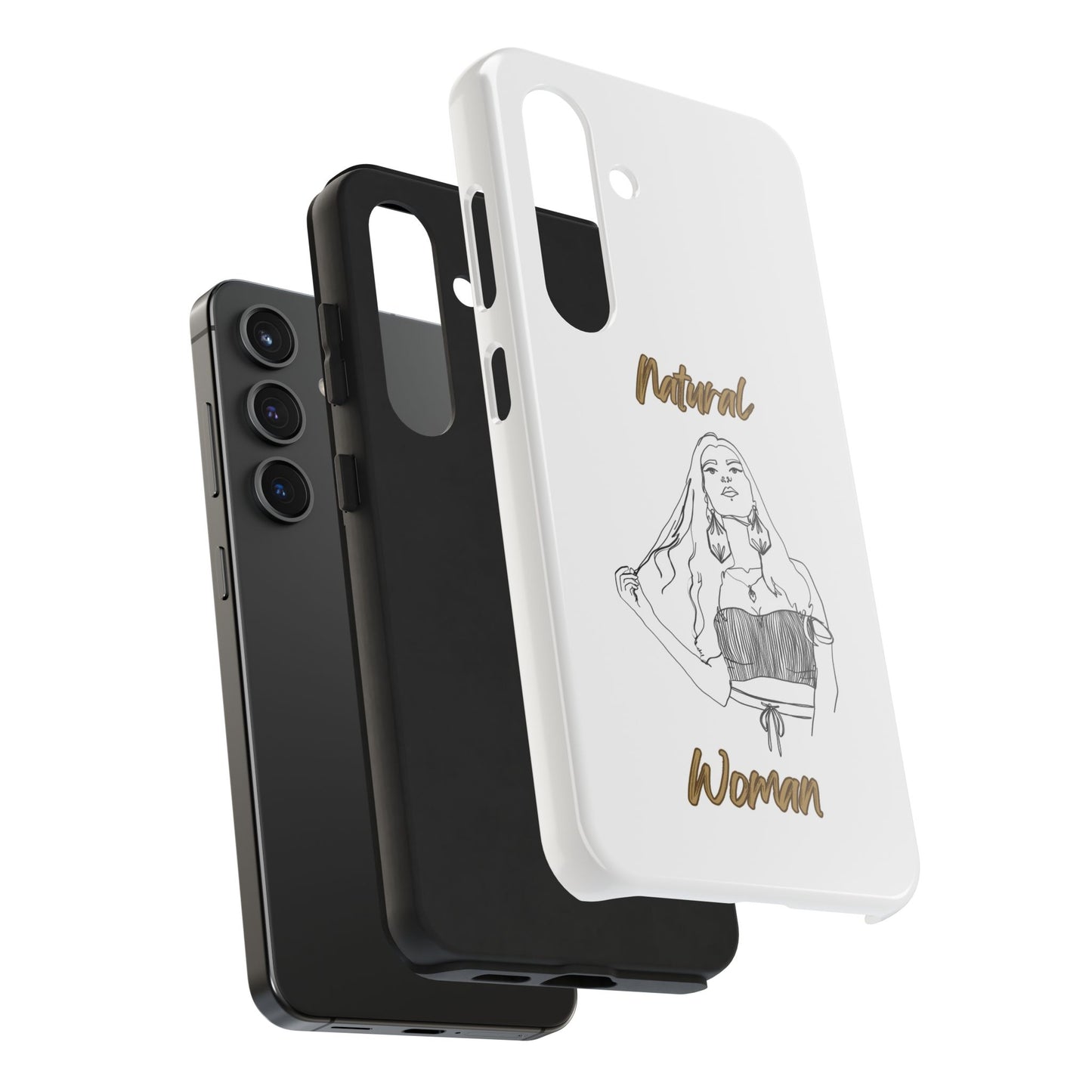 Natural Woman Thinking (BL)Tough Phone Cases WHITE