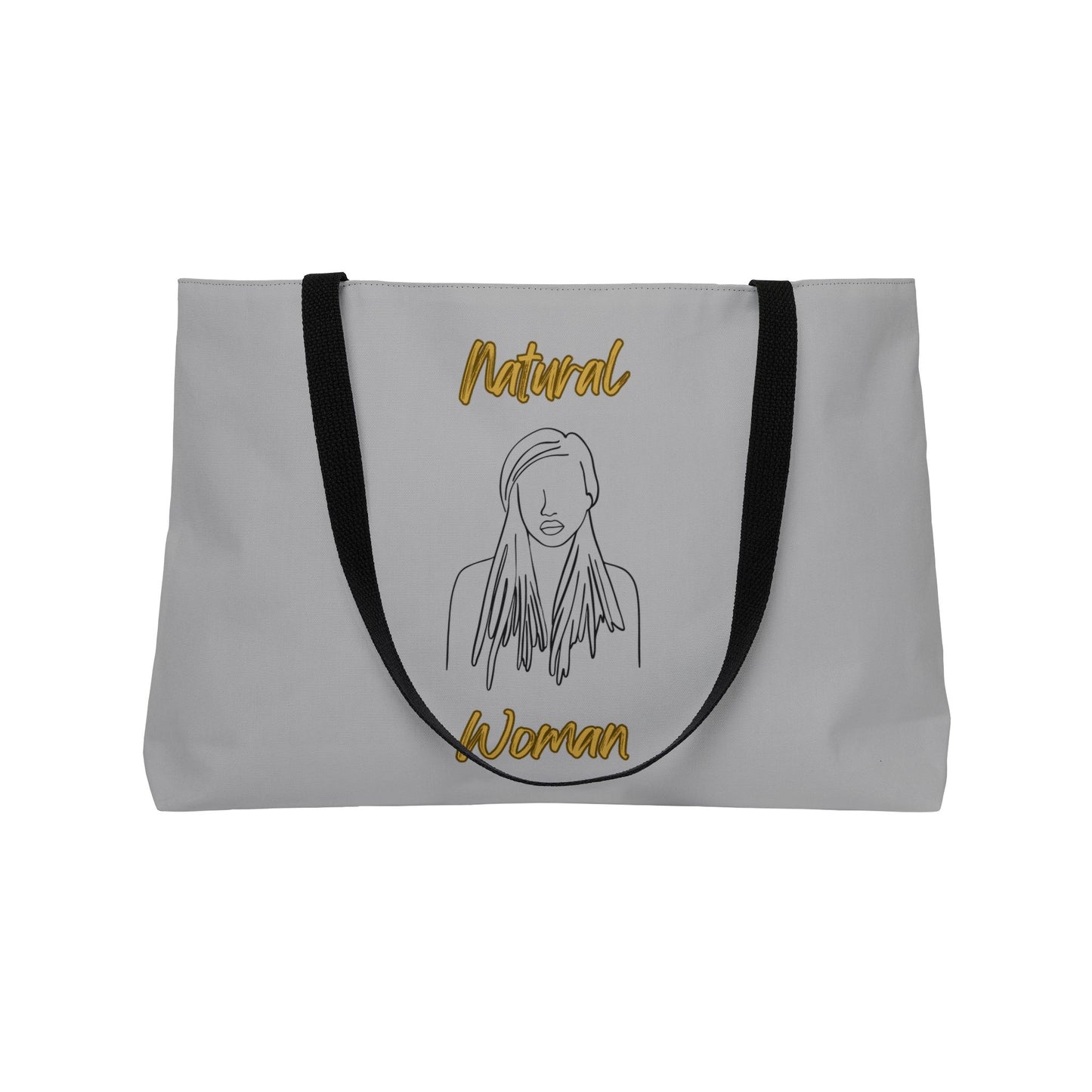 Natural Woman Content (BL) Weekender Tote Bag LIGHT GREY