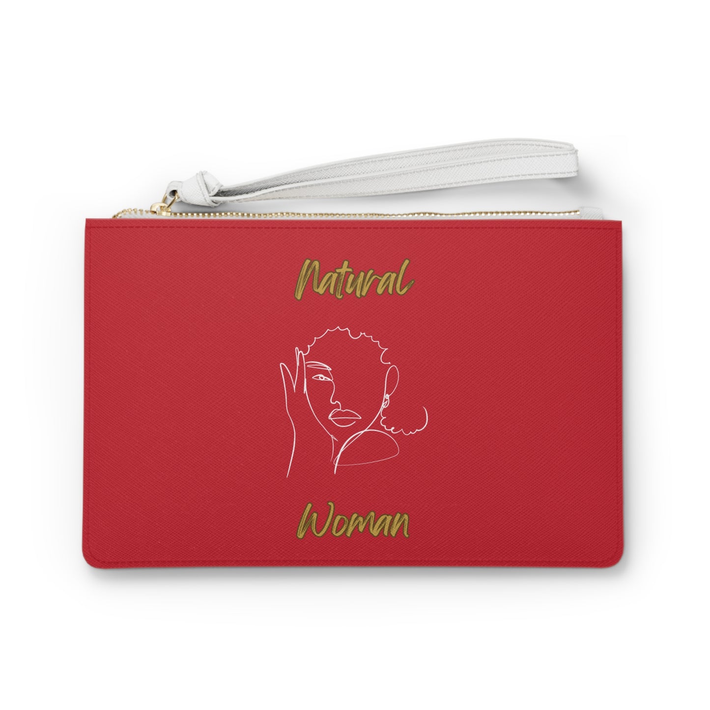 Natural Woman Let's Be Friends (WL) Clutch Bag DARK RED