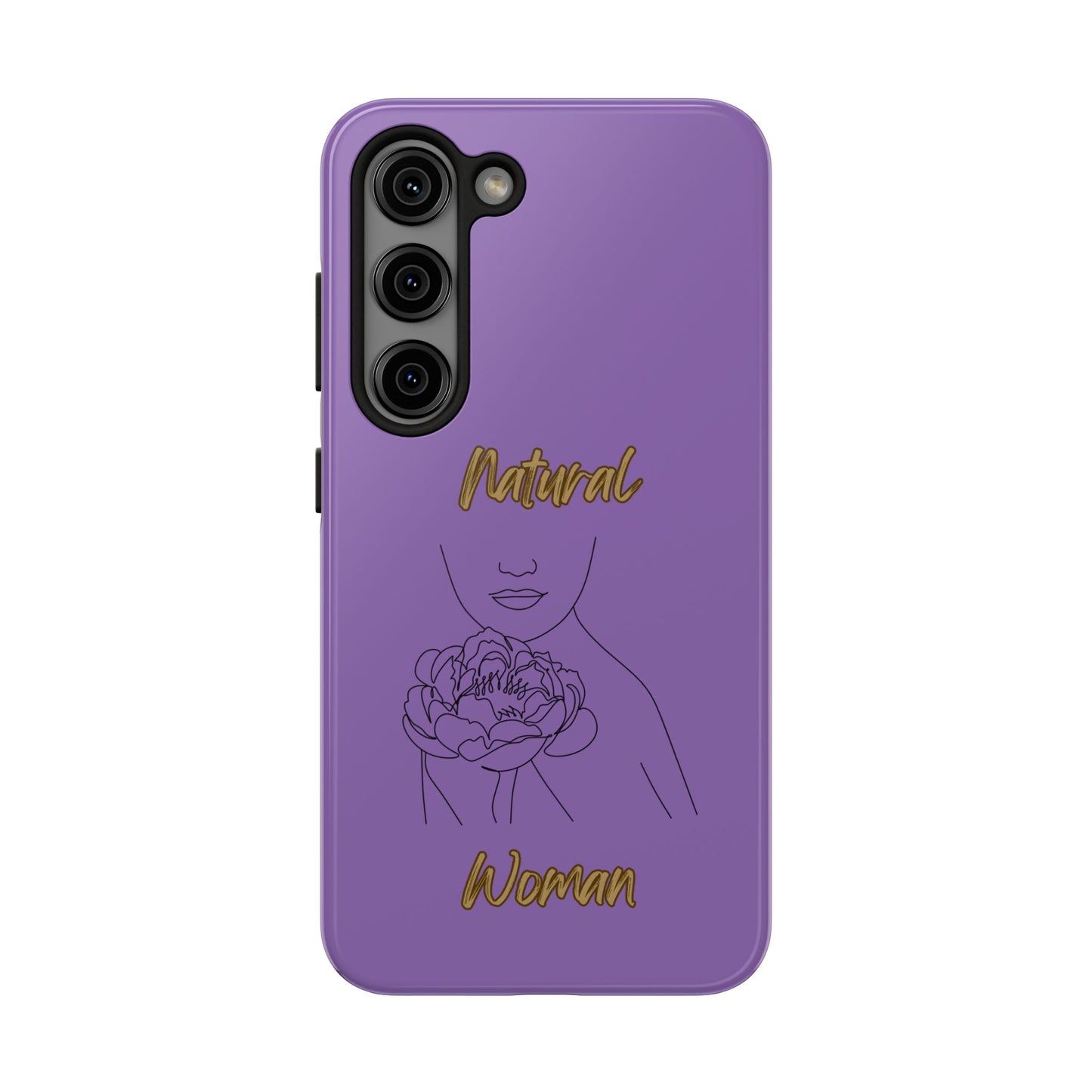 Natural Woman Kissed Flower (BL)Tough Phone Cases LIGHT PURPLE