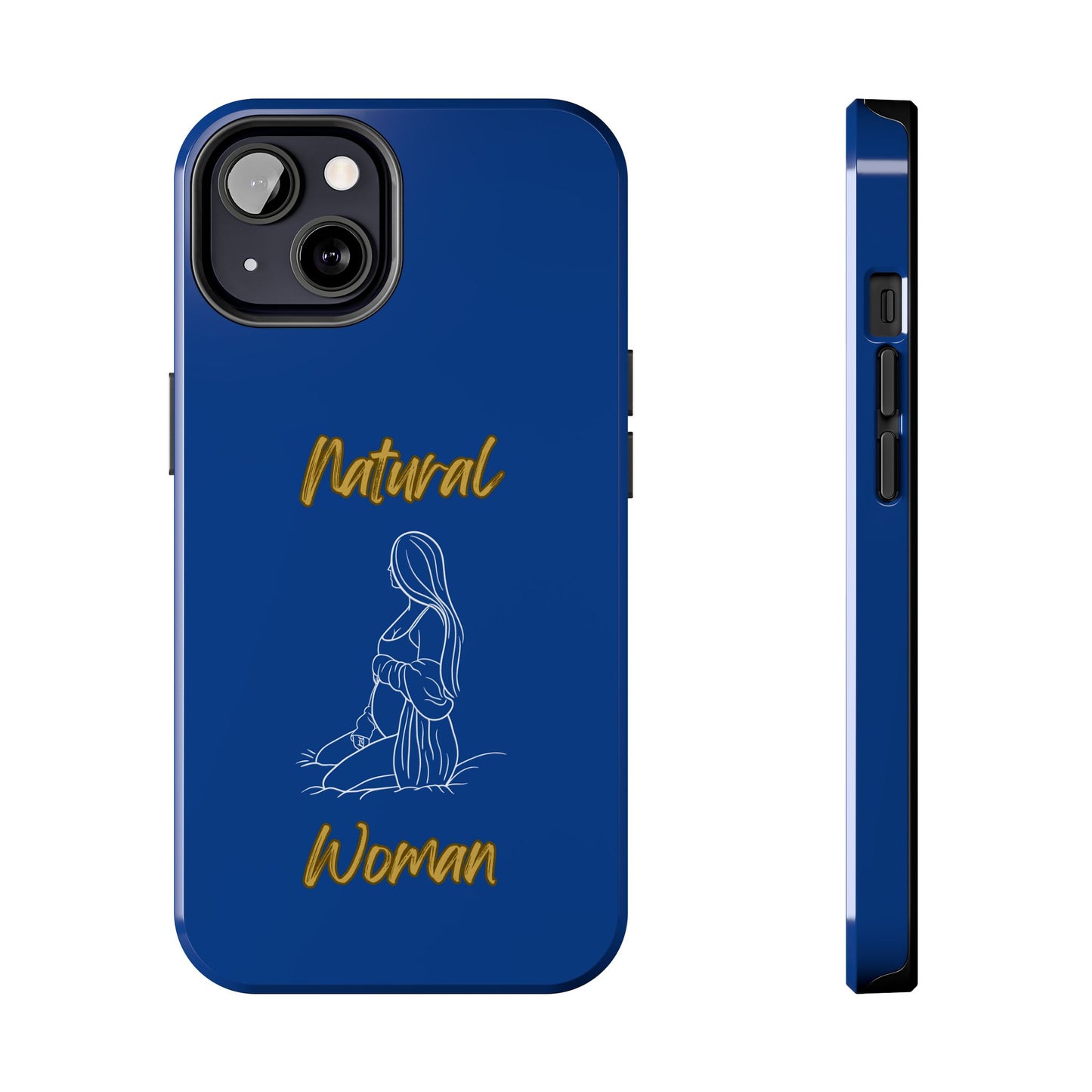 Natural Woman Expecting (WL)Tough Phone Cases DARK BLUE