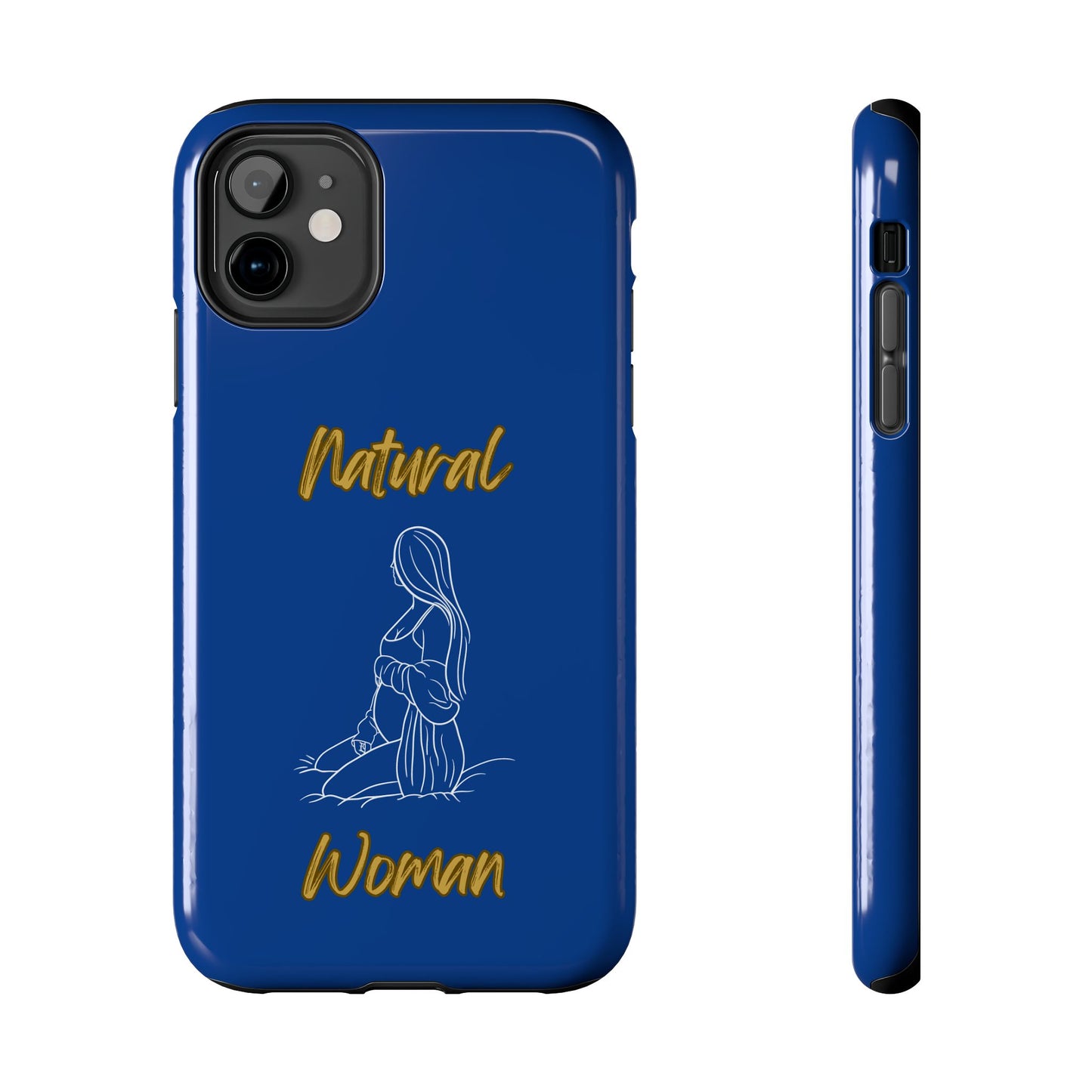 Natural Woman Expecting (WL)Tough Phone Cases DARK BLUE