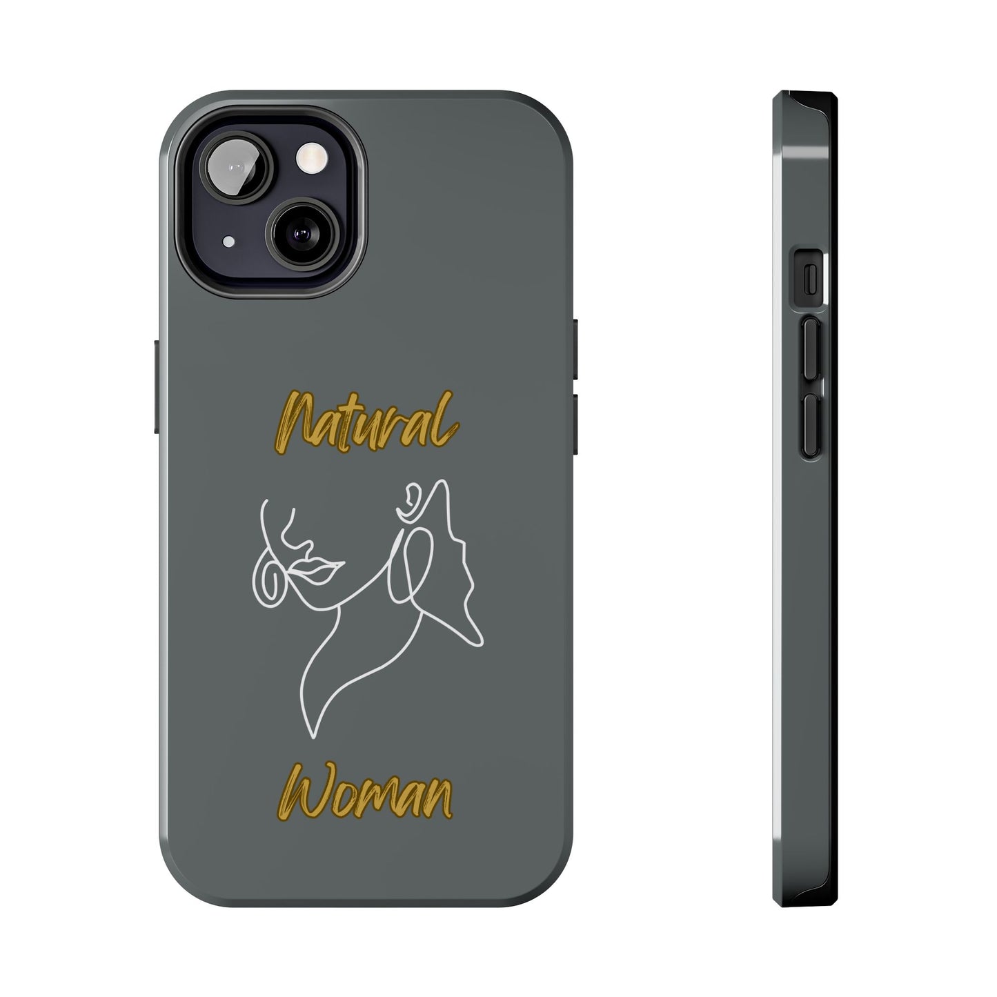 Natural Woman Lips (WL)Tough Phone Cases DARK GREY