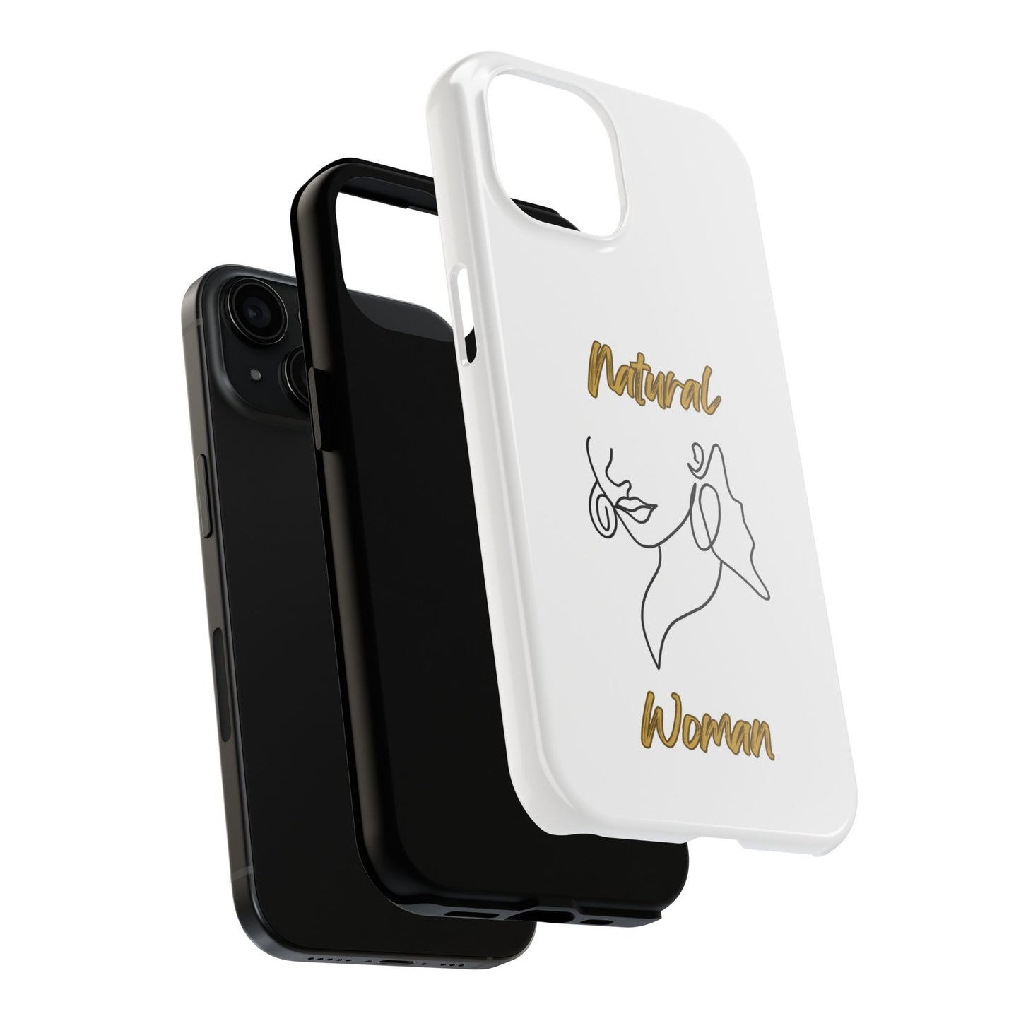 Natural Woman Lips (BL)Tough Phone Cases WHITE