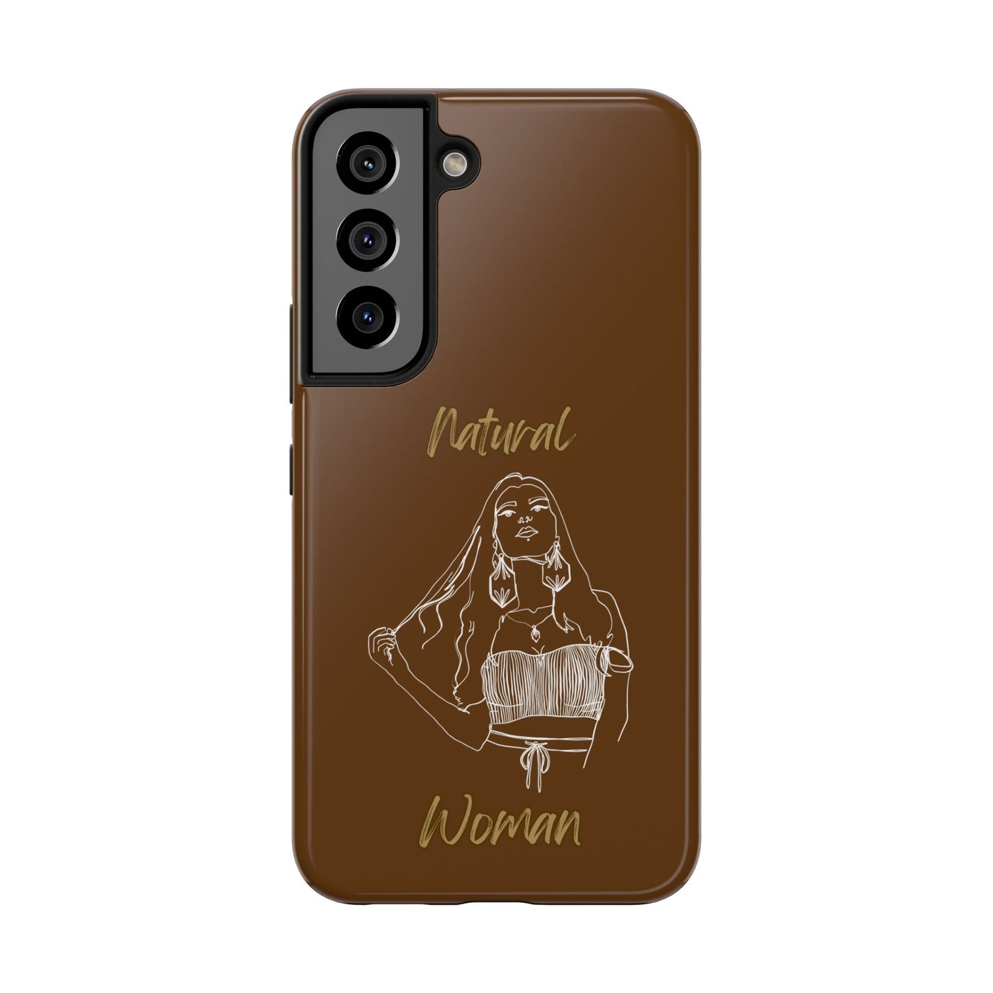 Natural Woman Thinking (WL)Tough Phone Cases BROWN
