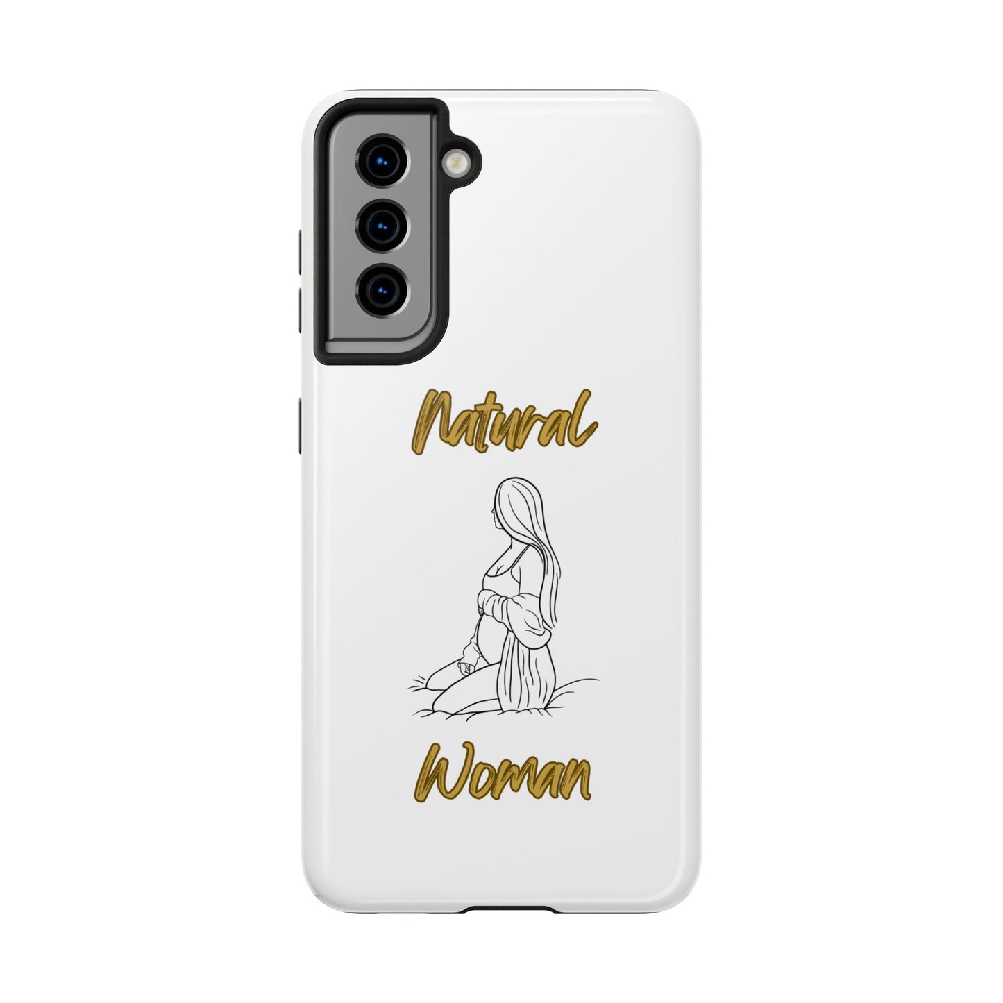 Natural Woman Expecting (BL)Tough Phone Cases WHITE