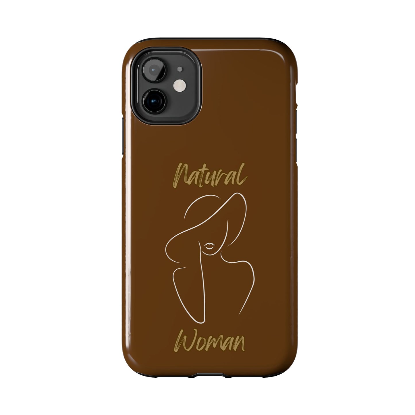Natural Woman Sun Hat (WL) Tough Phone Cases BROWN