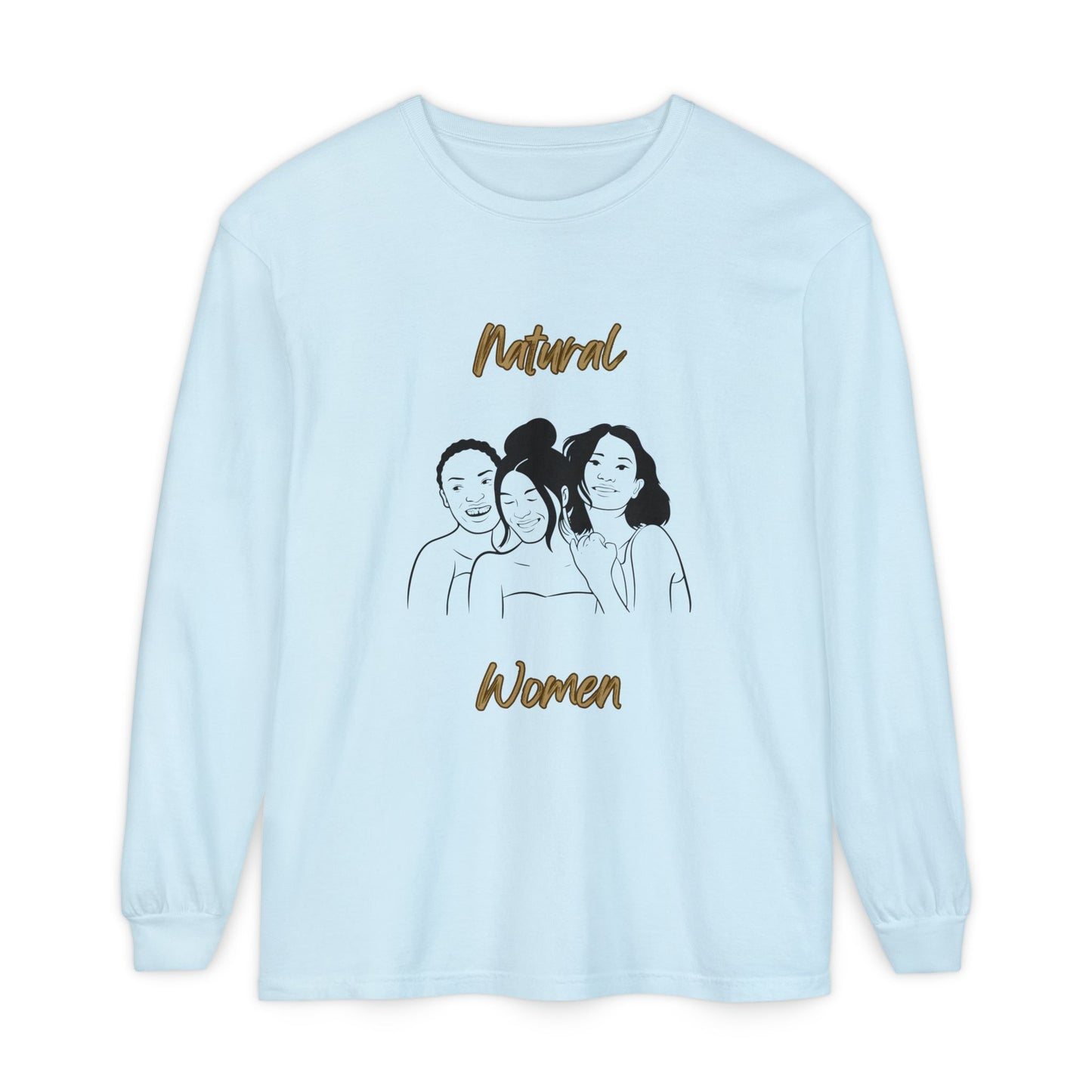 Natural Woman Laughing Friends (BL) Long Sleeve T-Shirt
