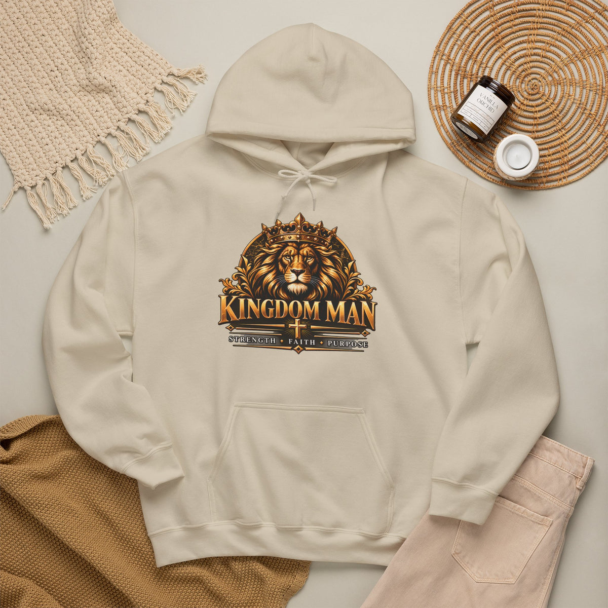 Kingdom Man Crowned Lion Hoodie