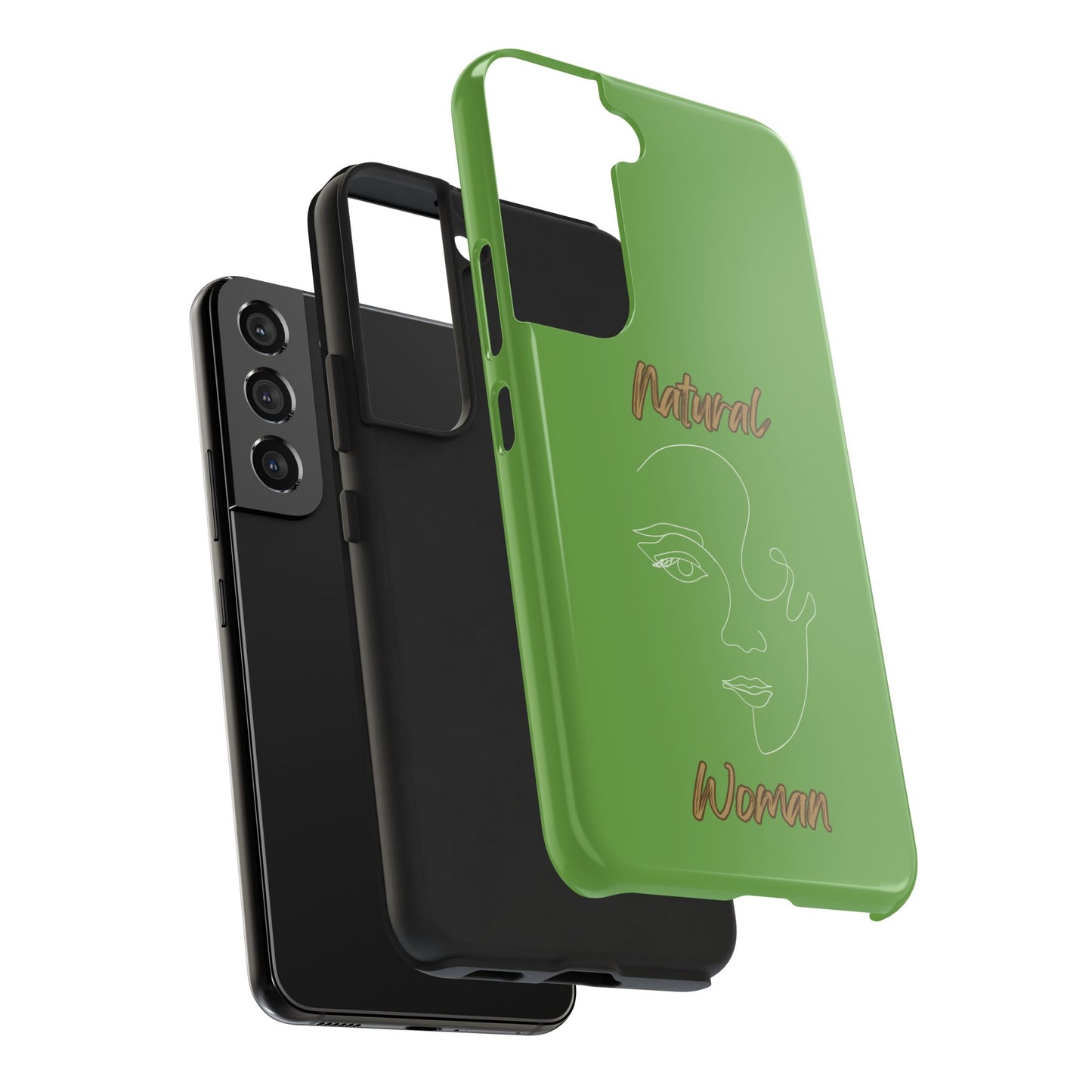 Natural Woman Looking (WL) Tough Phone Cases GREEN