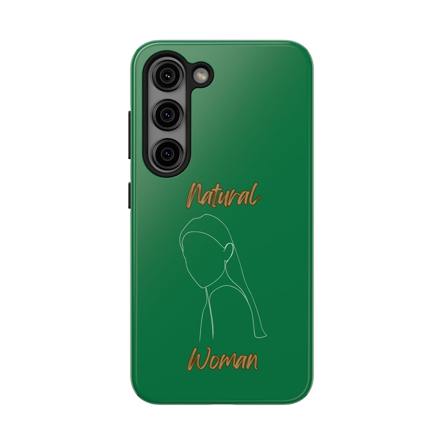 Natural Woman Tilted Look (WL) Tough Phone Cases DARK GREEN