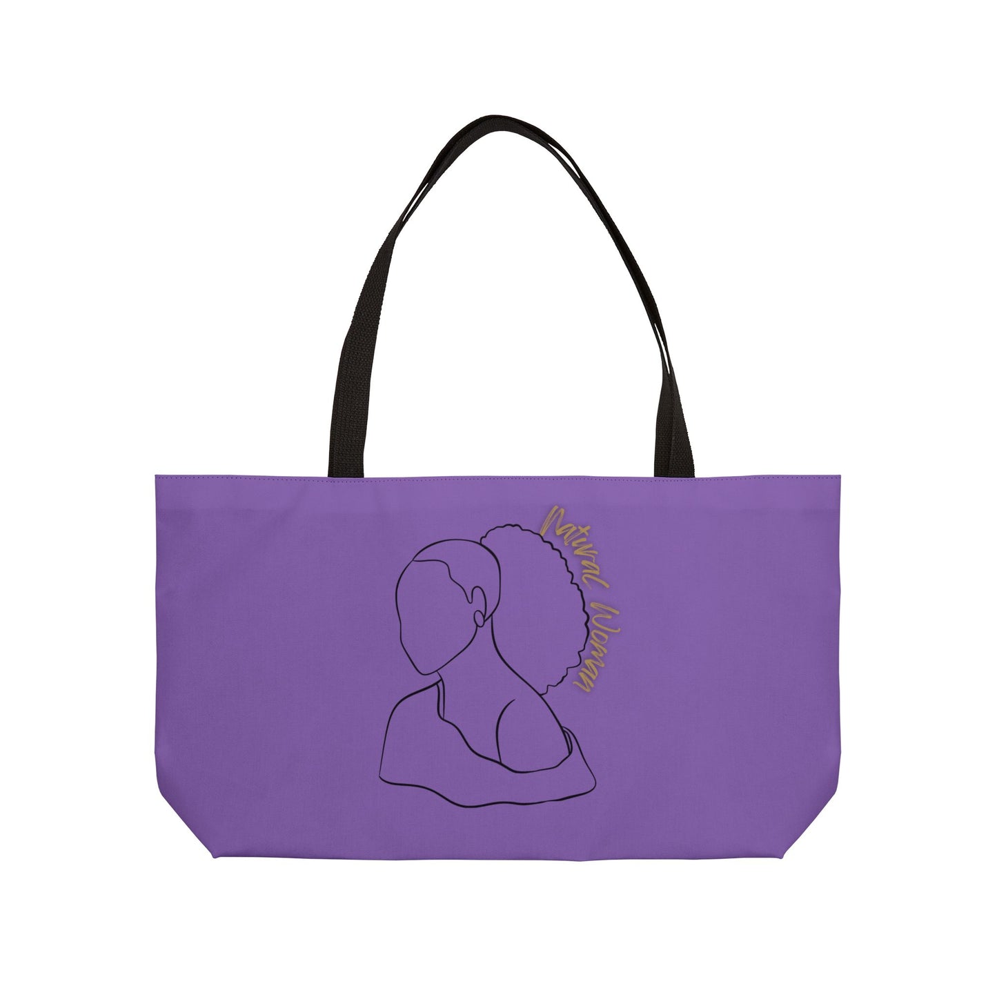 Natural Woman Behind Head (BL) Weekender Tote Bag LIGHT PURPLE