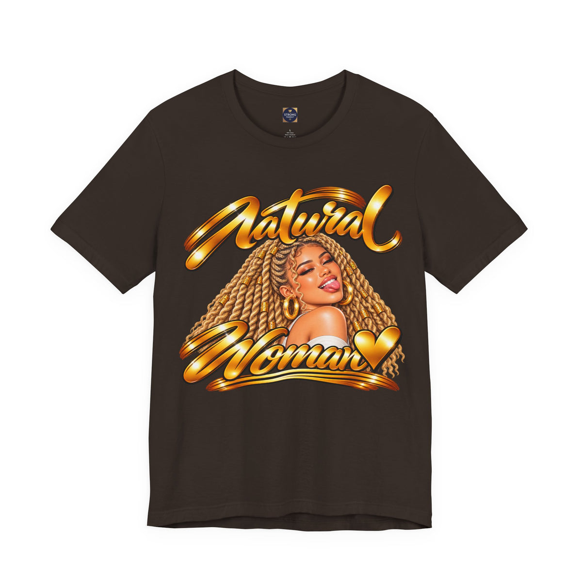 Natural Woman Twists Graphic Tee – Blonde Edition | Strong Family