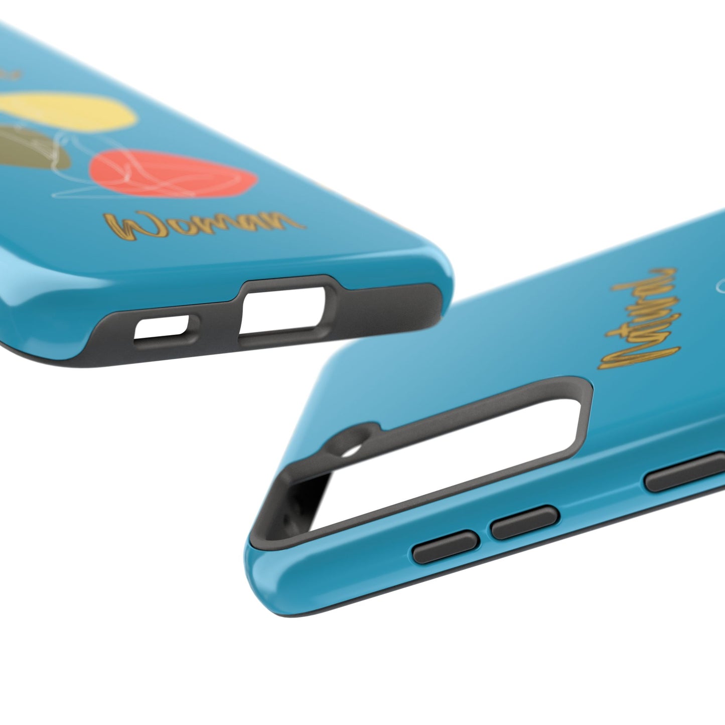 Natural Woman Colorful Pose (WL)Tough Phone Cases TURQUOISE