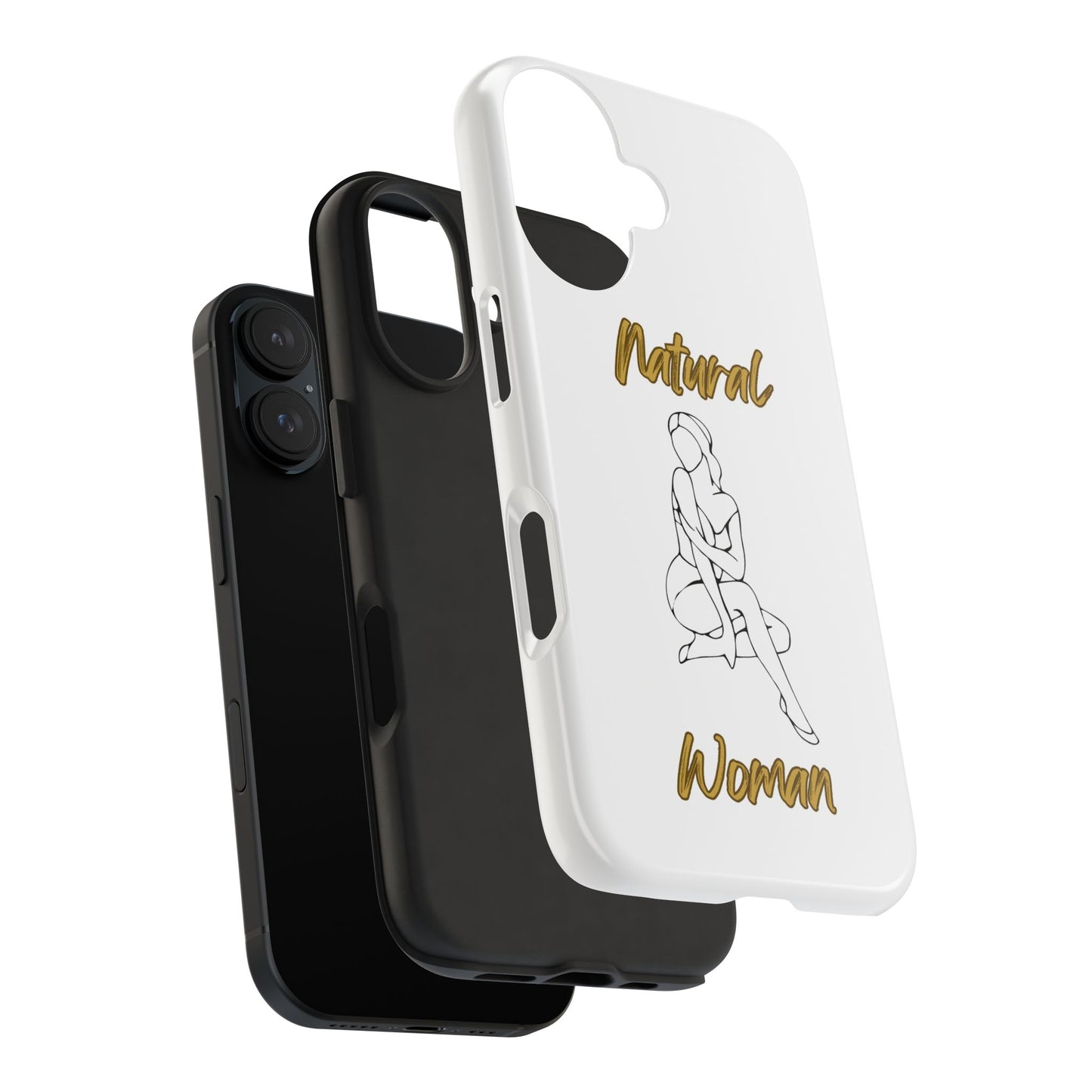 Natural Woman Shoulder Action (BL)Tough Phone Cases WHITE
