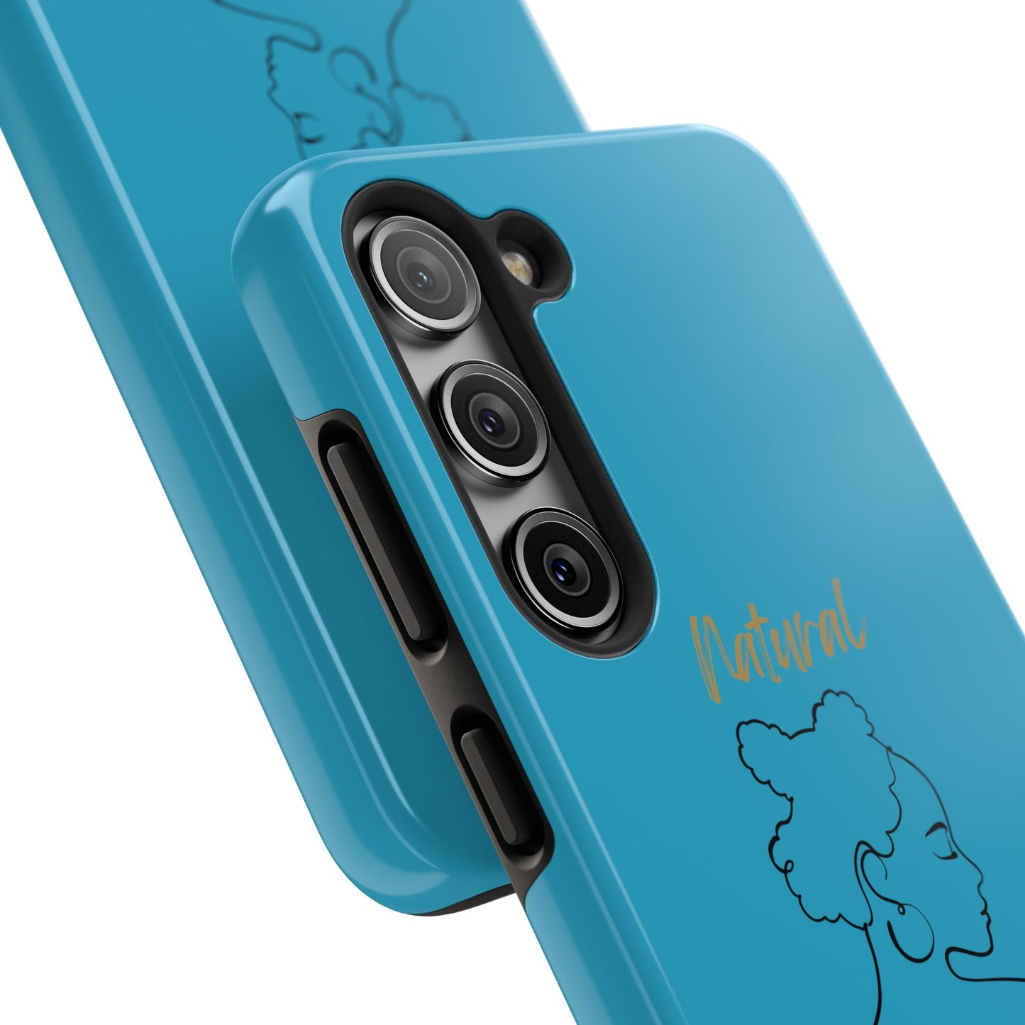 Natural Woman Twists (BL) Tough Phone Cases TURQUOISE