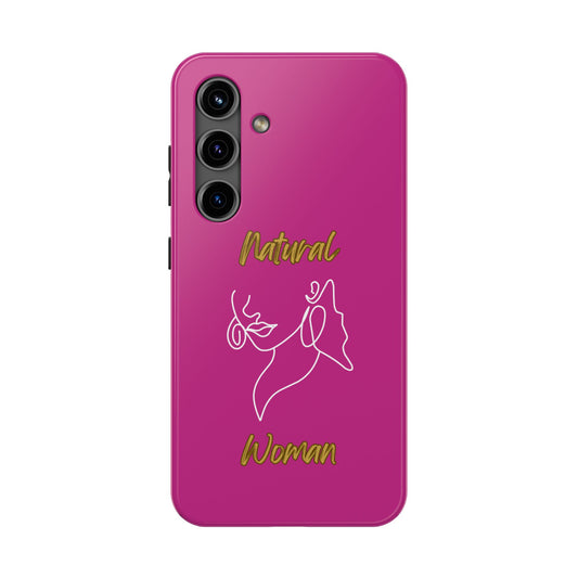 Natural Woman Lips (WL)Tough Phone Cases PINK
