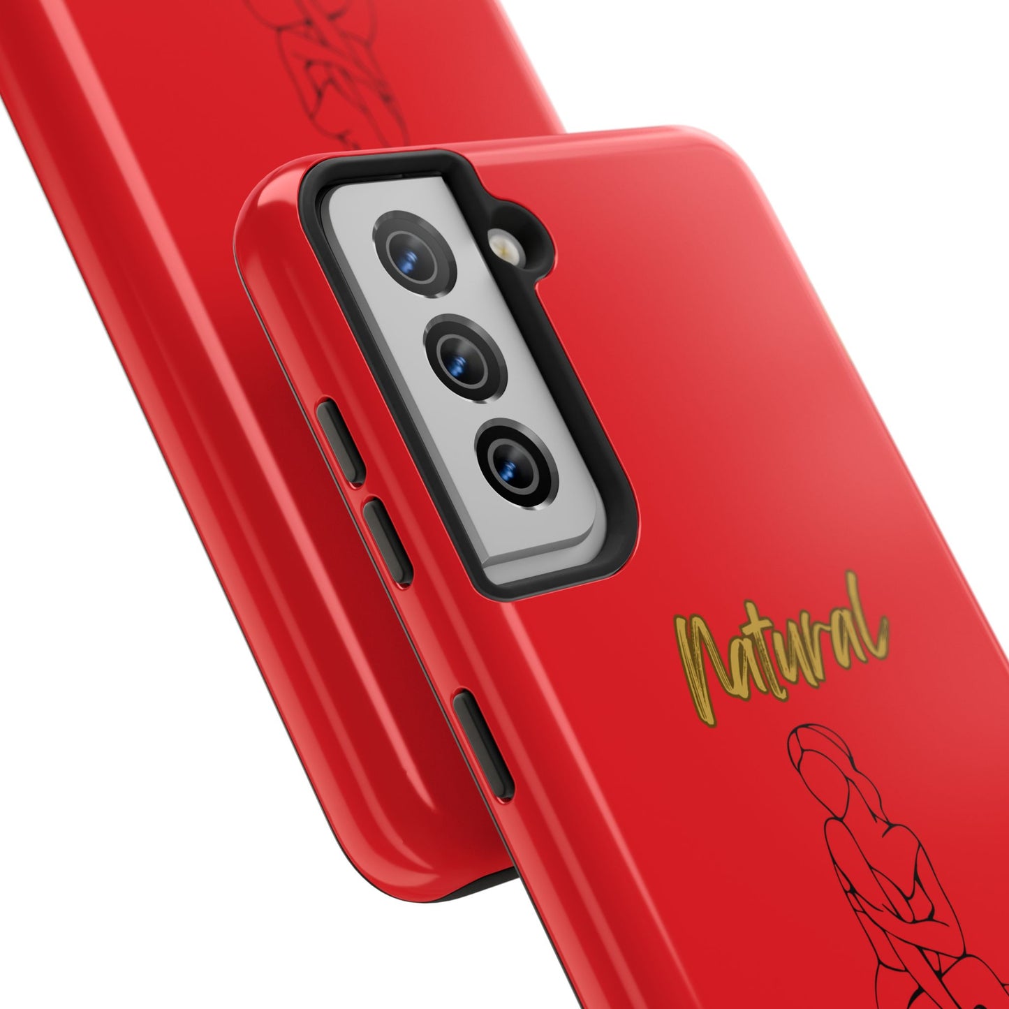 Natural Woman Shoulder Action (BL)Tough Phone Cases RED