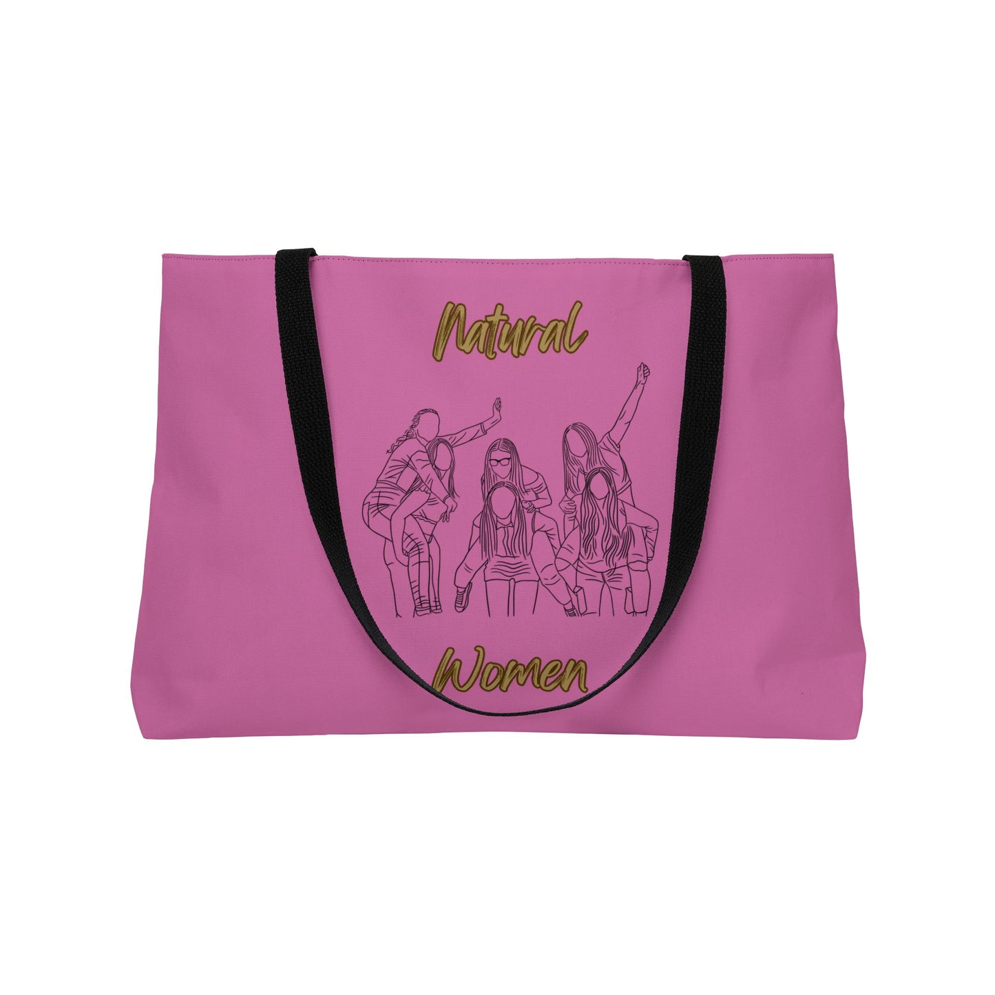 Natural Women Piggy Back (BL) Weekender Tote Bag LIGHT PINK