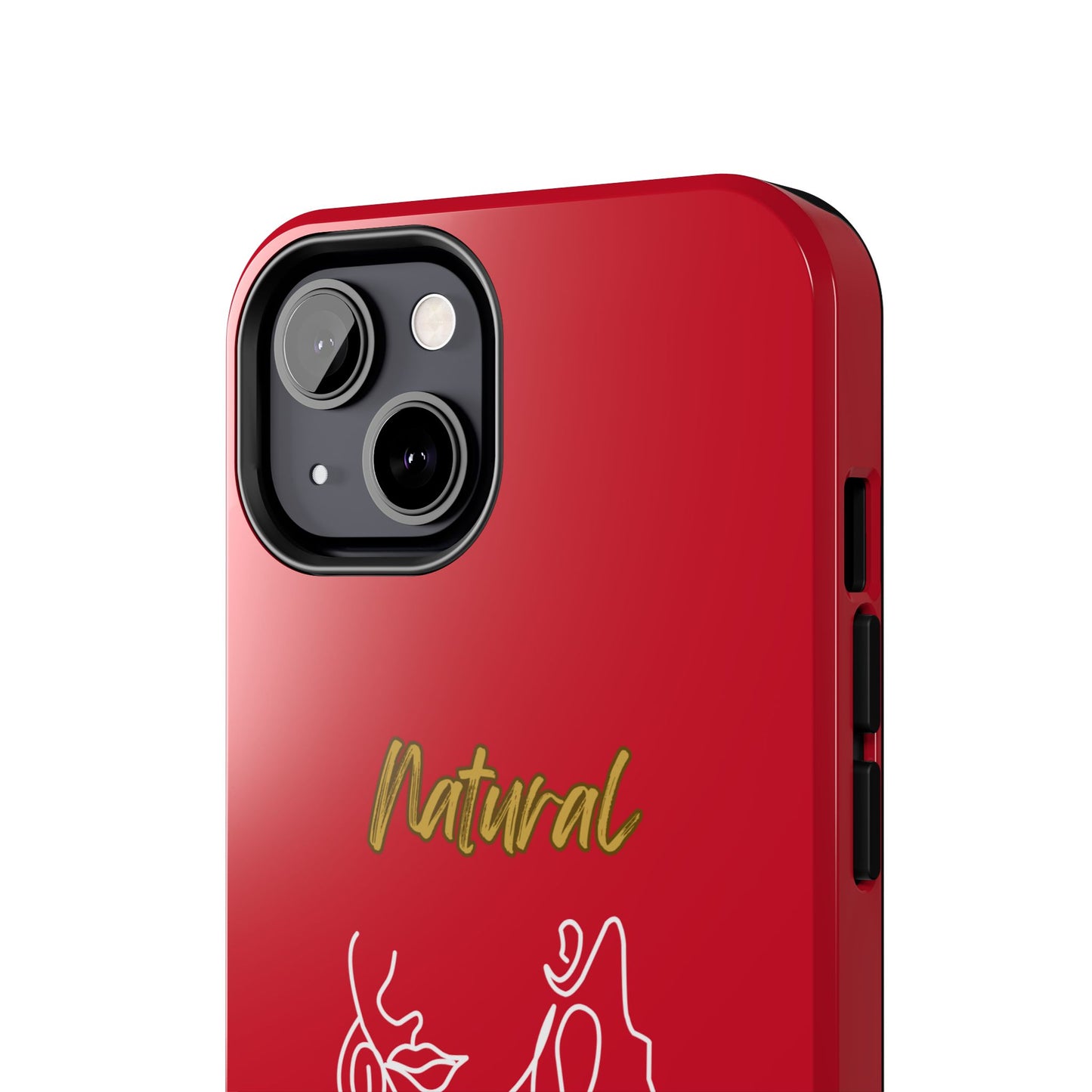 Natural Woman Lips (WL)Tough Phone Cases DARK RED
