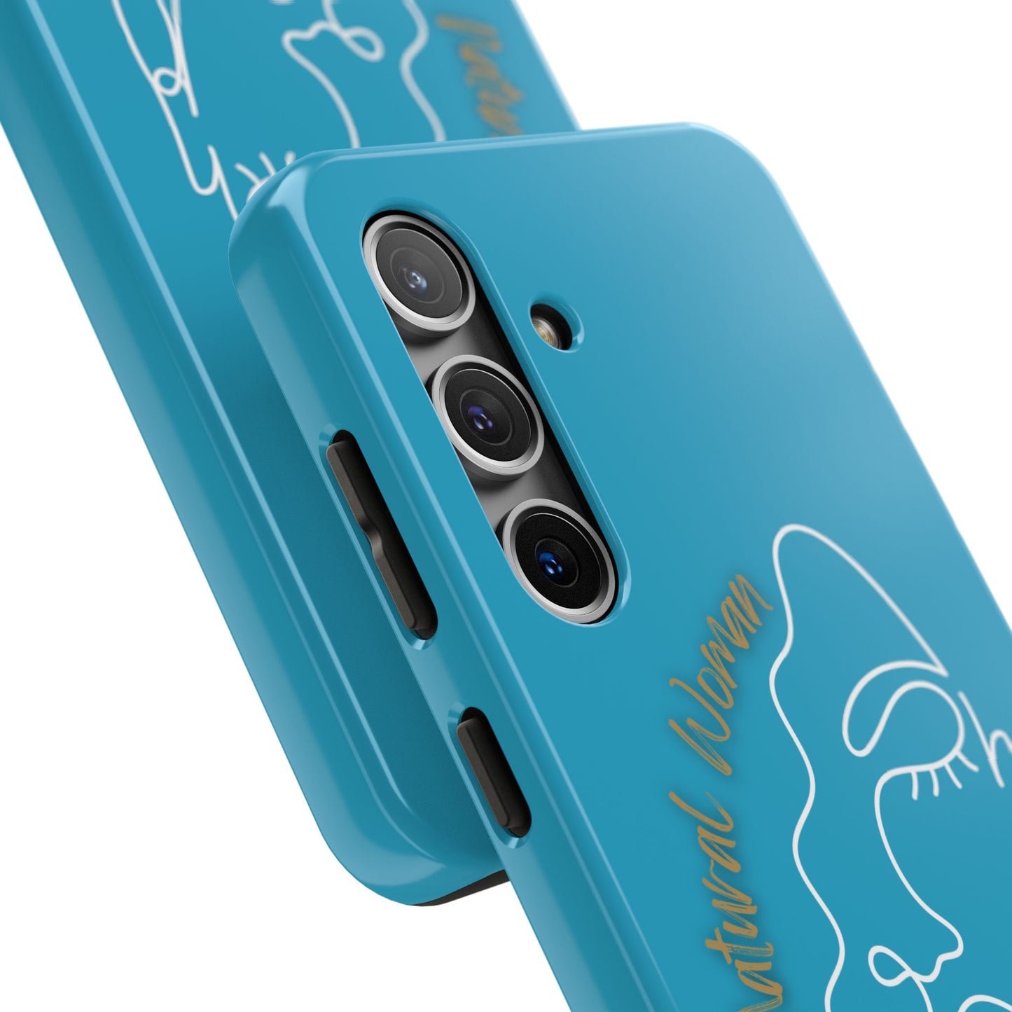 Natural Woman Half Face (WL)Tough Phone Case TURQUOISE