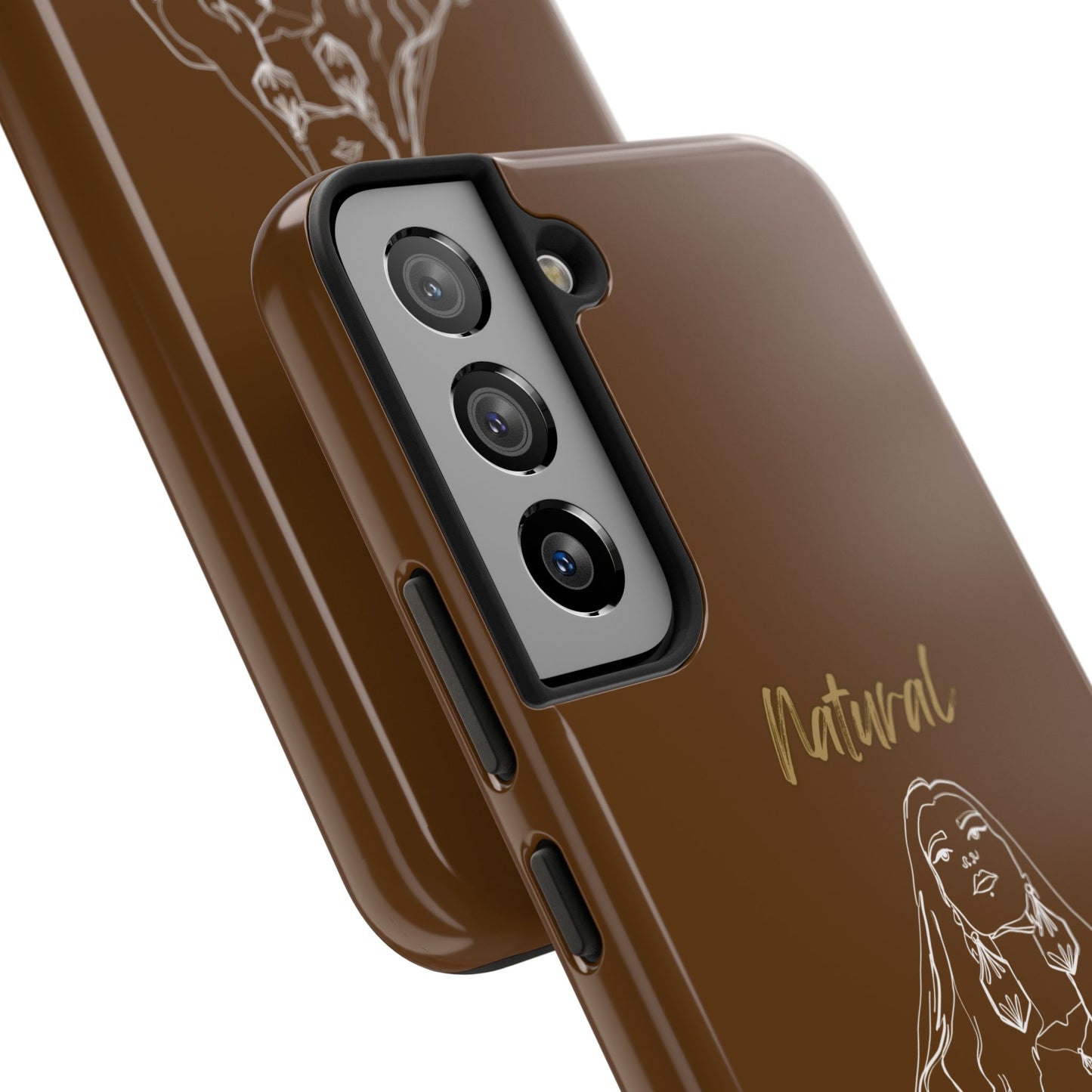 Natural Woman Thinking (WL)Tough Phone Cases BROWN