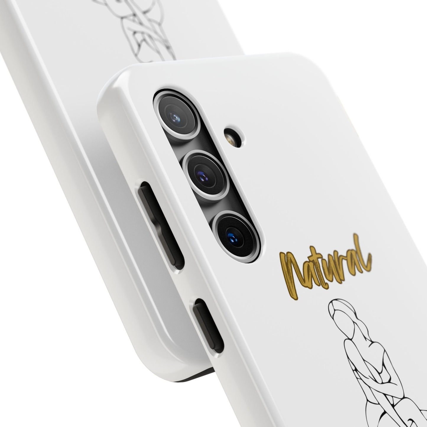 Natural Woman Shoulder Action (BL)Tough Phone Cases WHITE
