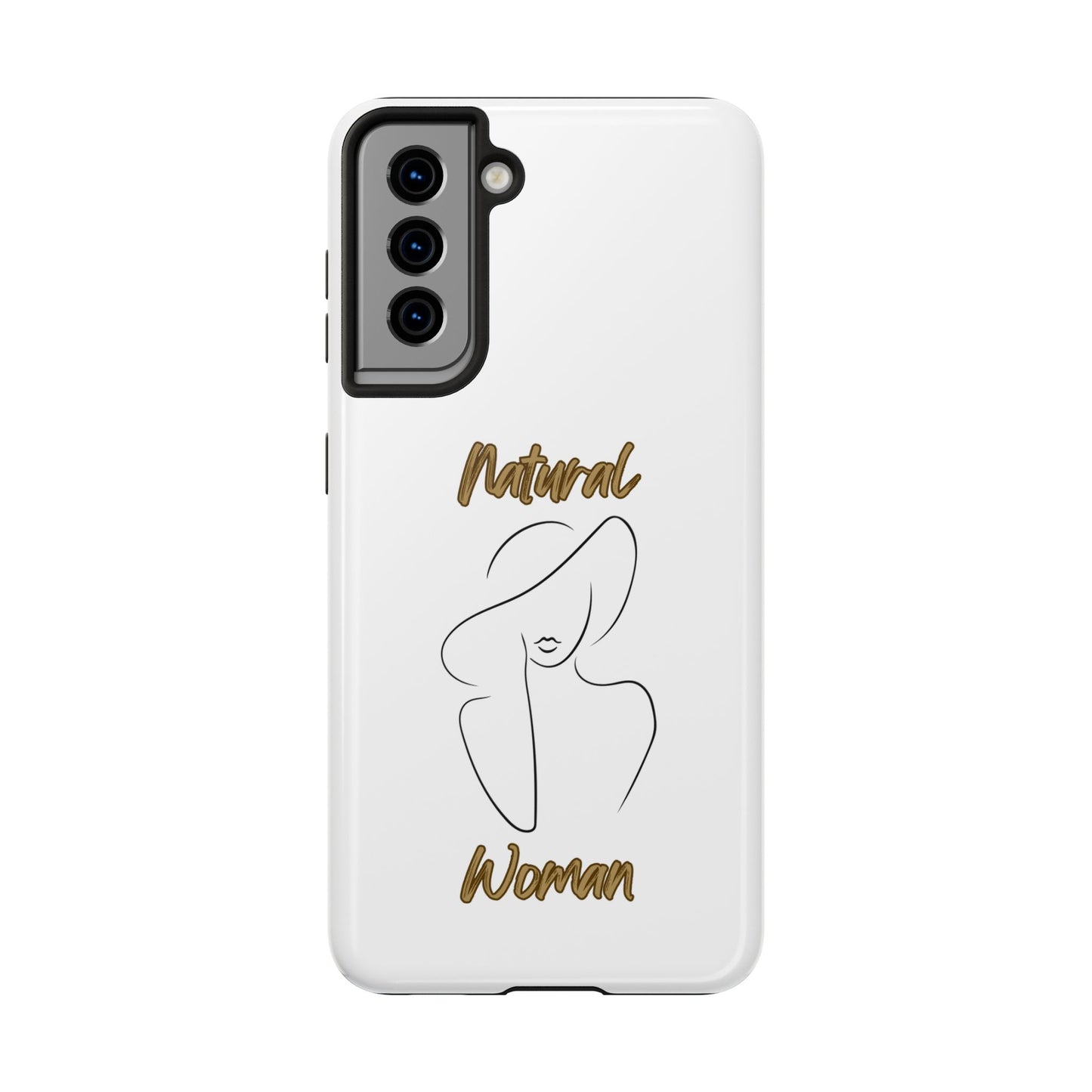 Natural Woman Sun Hat (BL) Tough Phone Cases WHITE