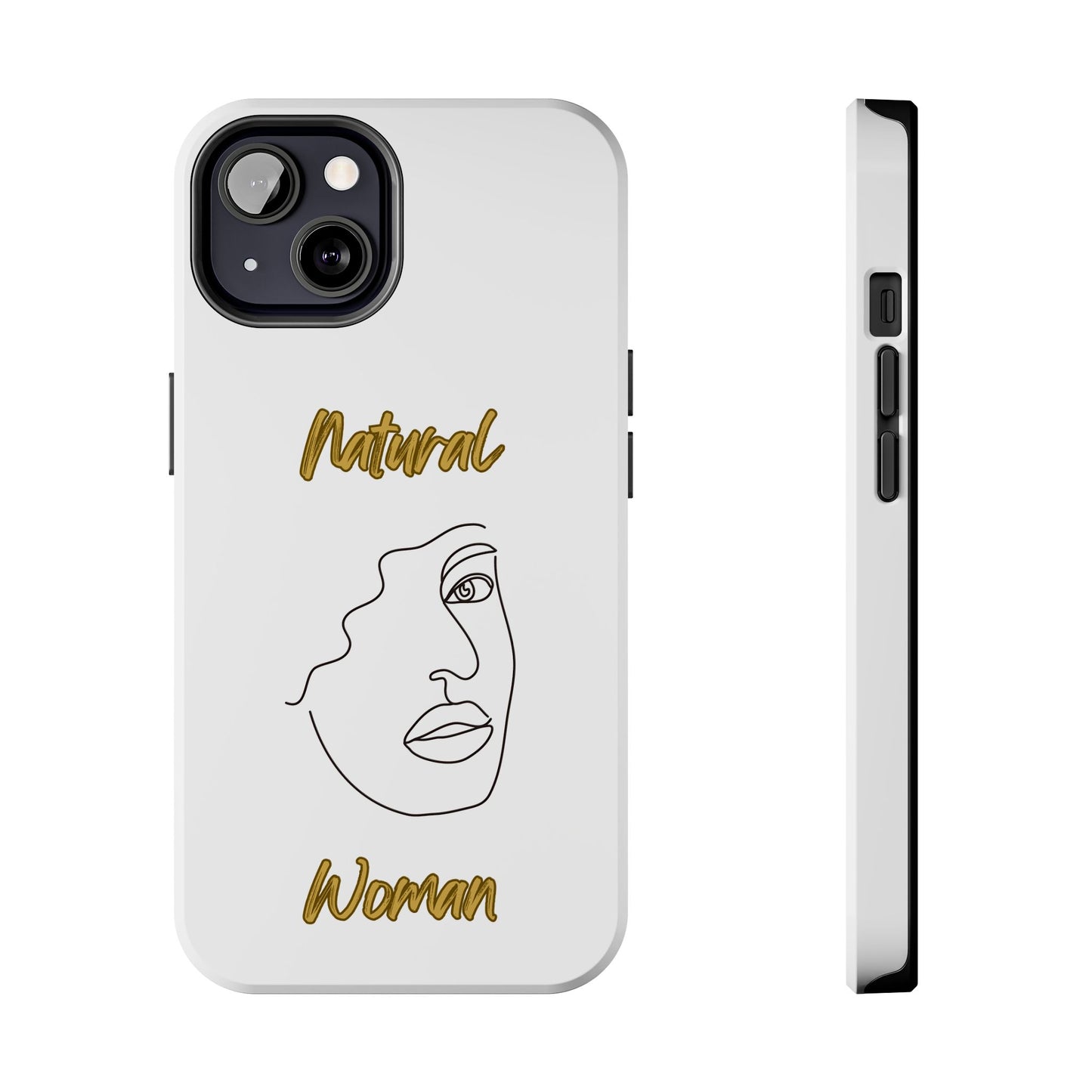 Natural Woman Peekaboo (BL)Tough Phone Cases WHITE