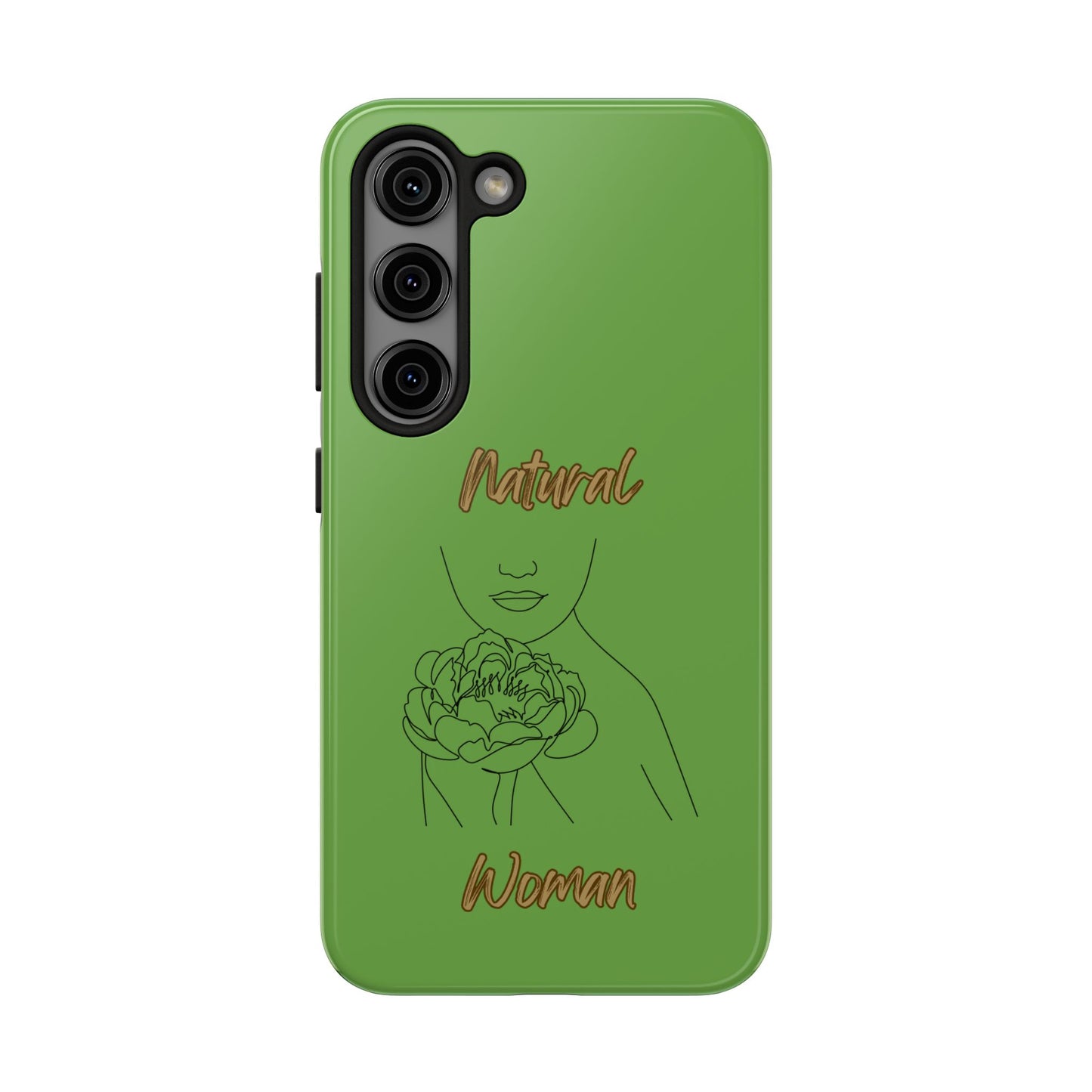 Natural Woman Kissed Flower (BL)Tough Phone Cases GREEN