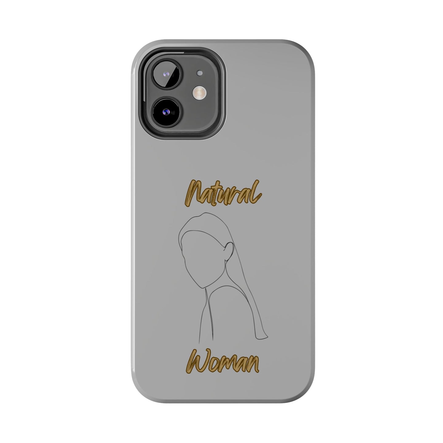 Natural Woman Tilted Look (BL) Tough Phone Cases LIGHT GREY