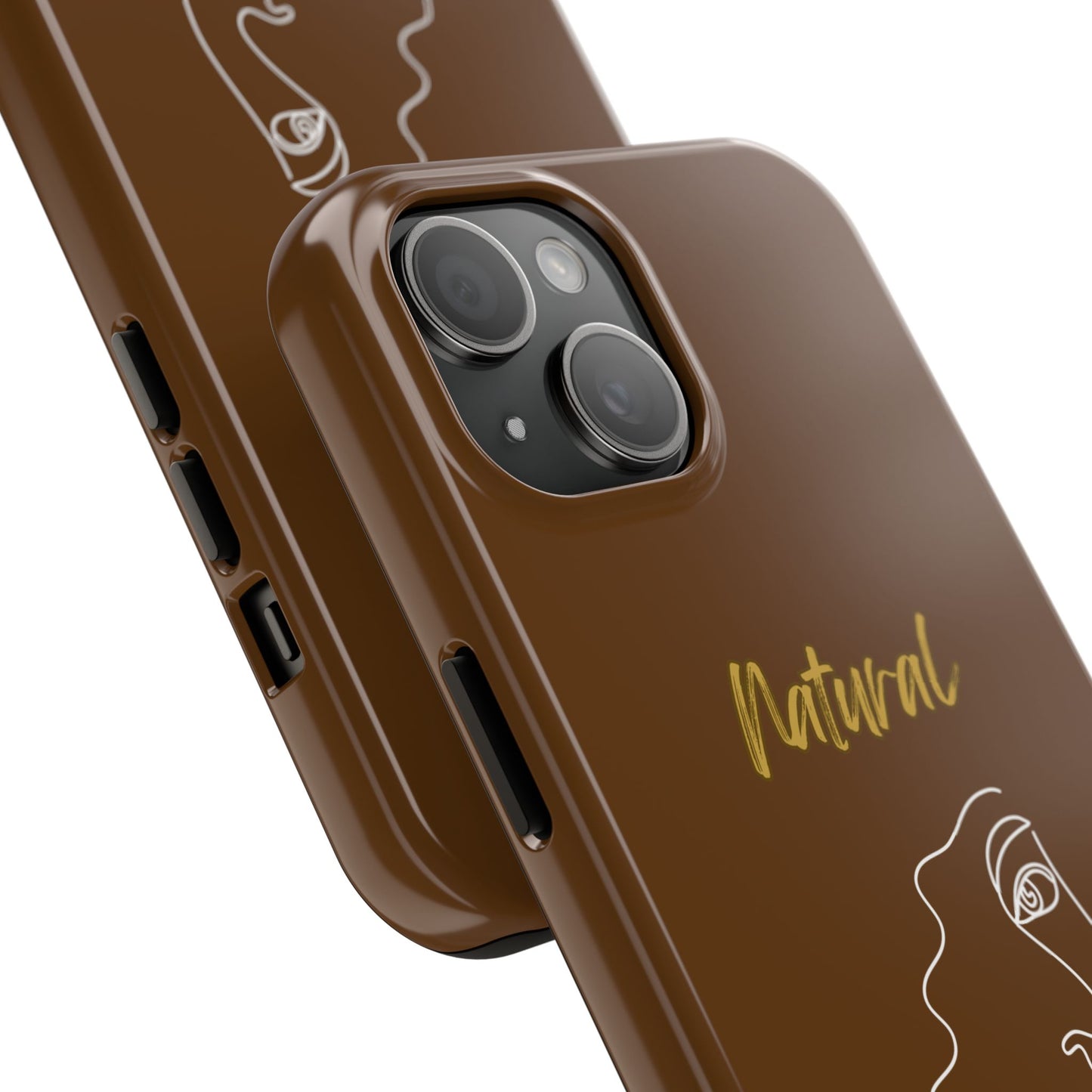 Natural Woman Peekaboo (WL)Tough Phone Cases BROWN