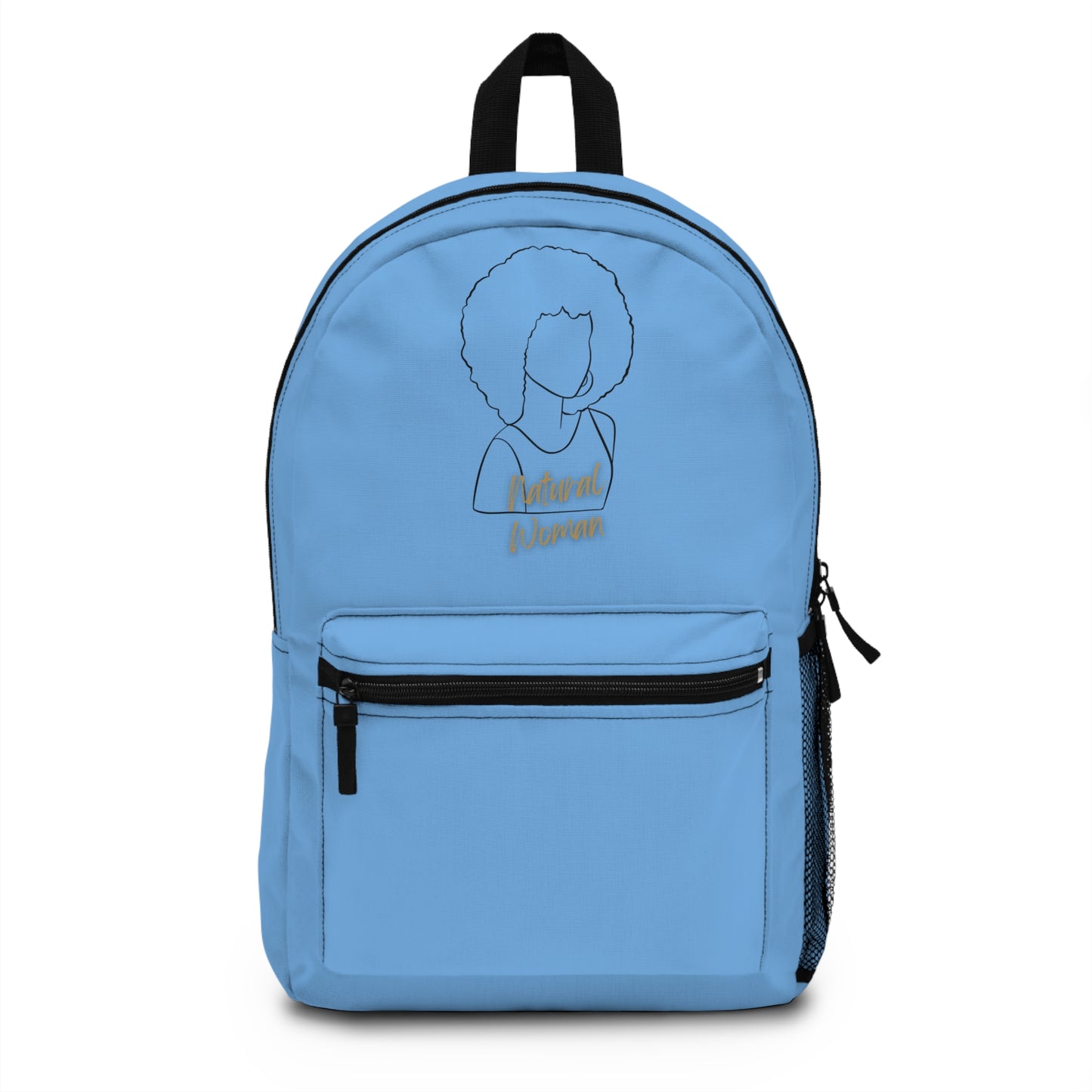 Natural Woman Afro (BL) Backpack LIGHT BLUE