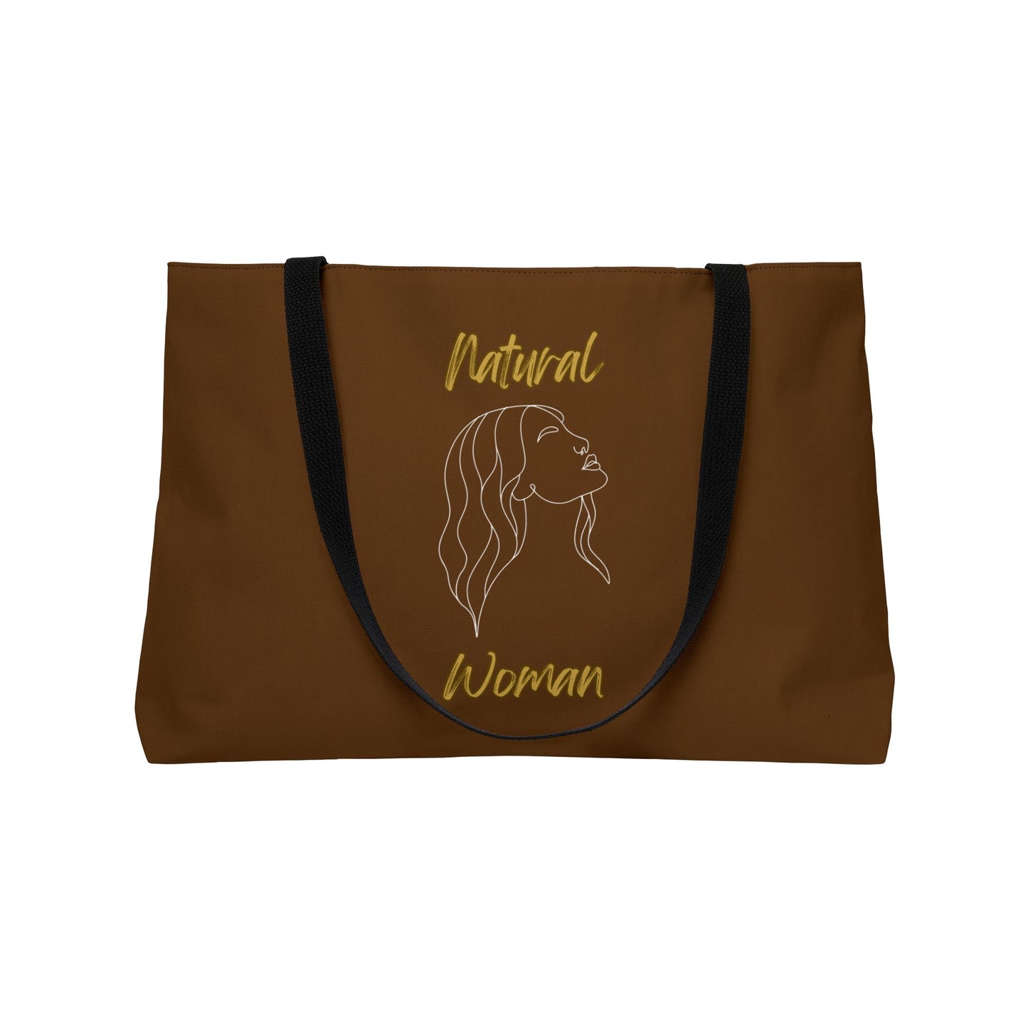 Natural Woman Breeze On Face (WL) Weekender Tote Bag BROWN