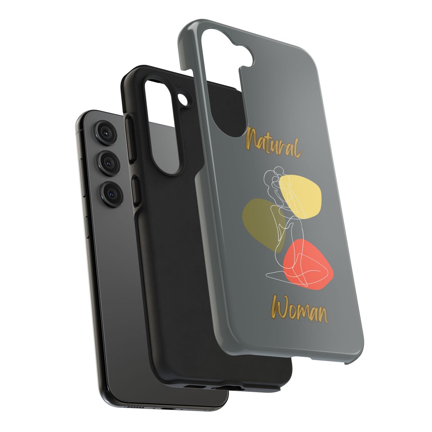 Natural Woman Colorful Pose (WL)Tough Phone Cases DARK GREY