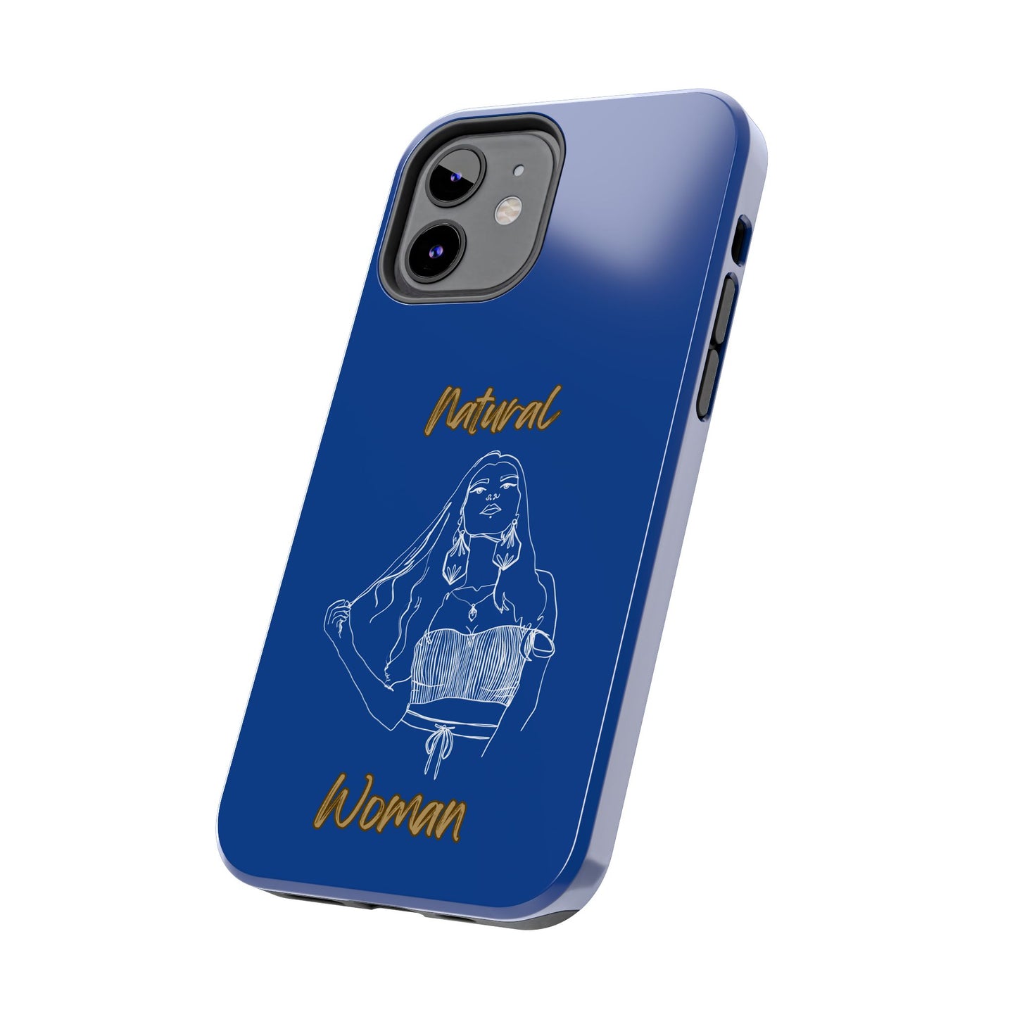 Natural Woman Thinking (WL)Tough Phone Cases DARK BLUE