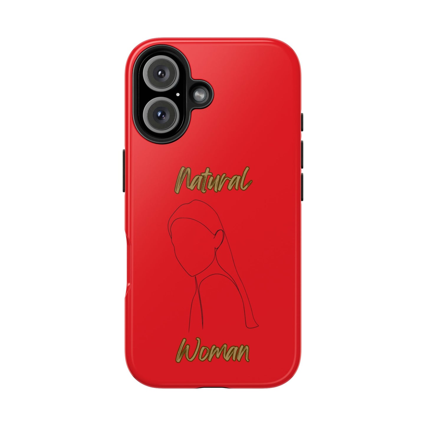 Natural Woman Tilted Look (BL) Tough Phone Cases RED