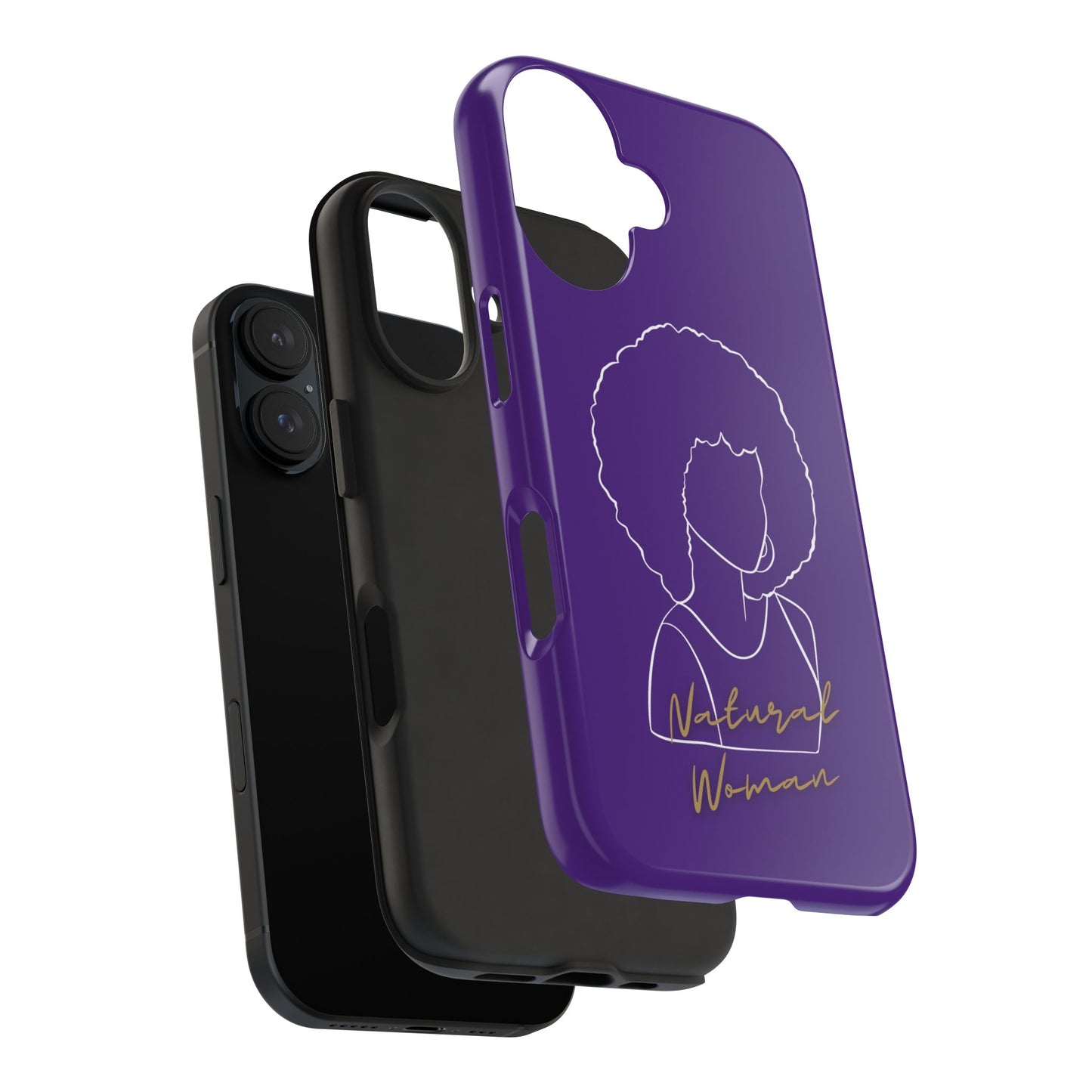 Natural Woman Afro (WL)Tough Phone Cases PURPLE