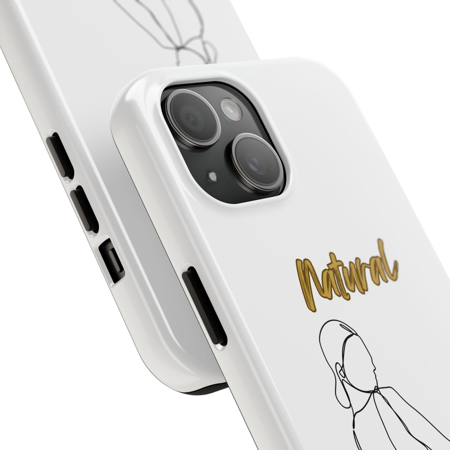 Natural Woman Hands Free (BL)Tough Phone Cases WHITE