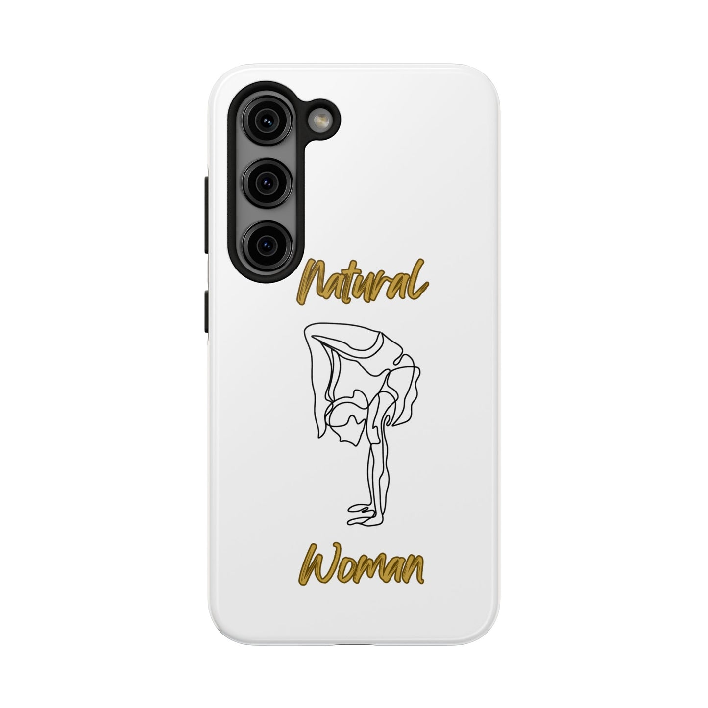 Natural Woman Flexible (BL)Tough Phone Cases WHITE