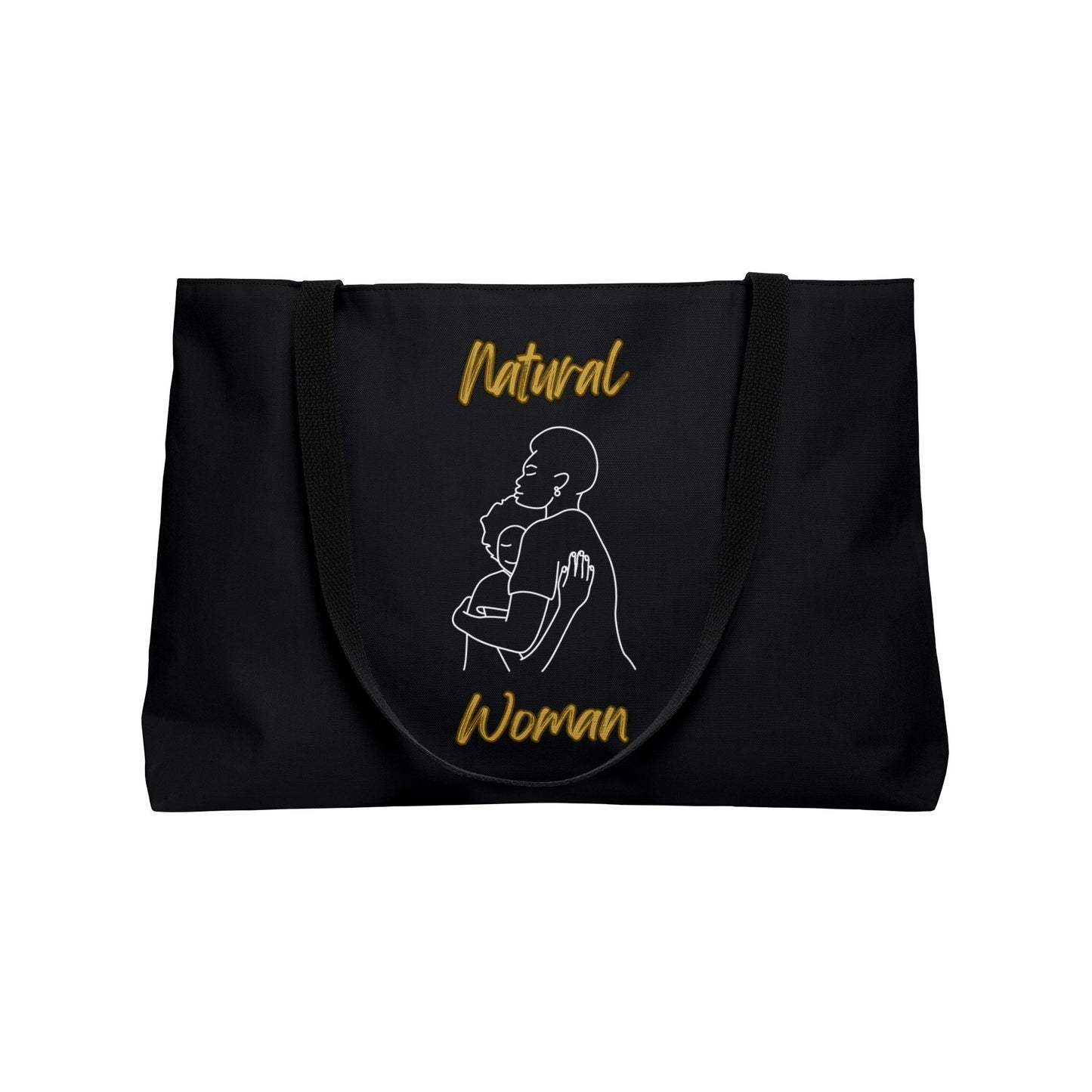 Natural Woman Safe With Momma (WL) Weekender Tote Bag BLACK
