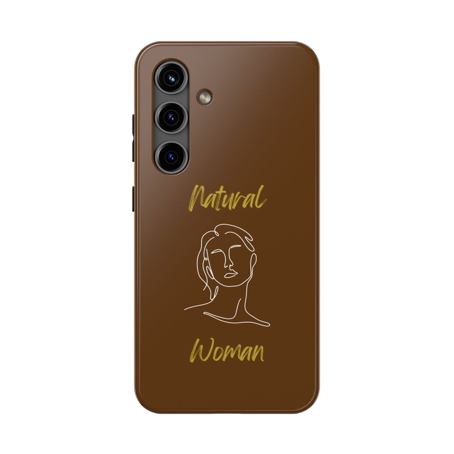 Natural Woman Hello (WL)Tough Phone Cases BROWN