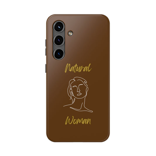 Natural Woman Hello (WL)Tough Phone Cases BROWN