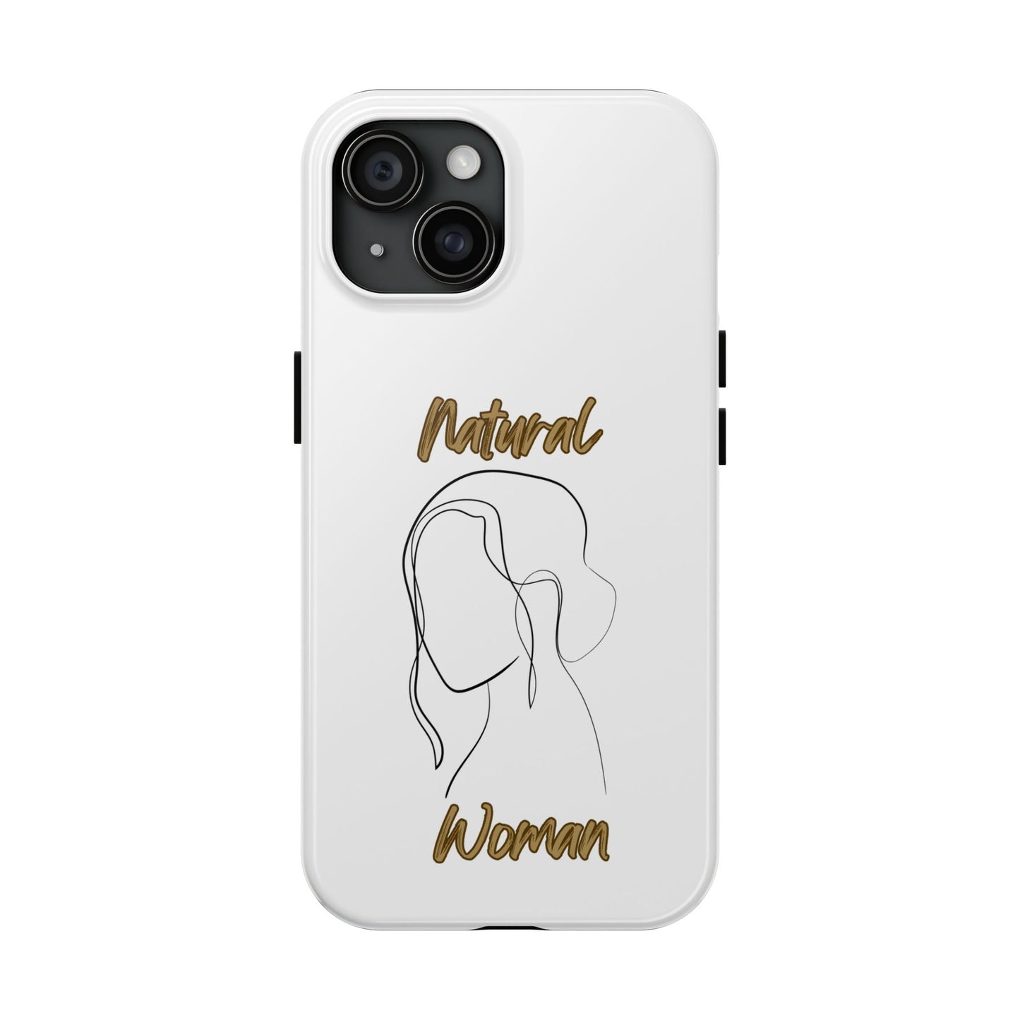 Natural Woman Hanging Hair (BL) Tough Phone Cases WHITE