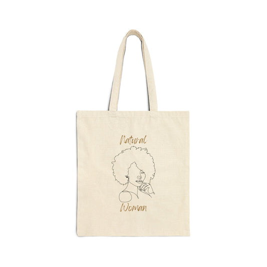Natural Woman The Look (BL) Canvas Tote Bag