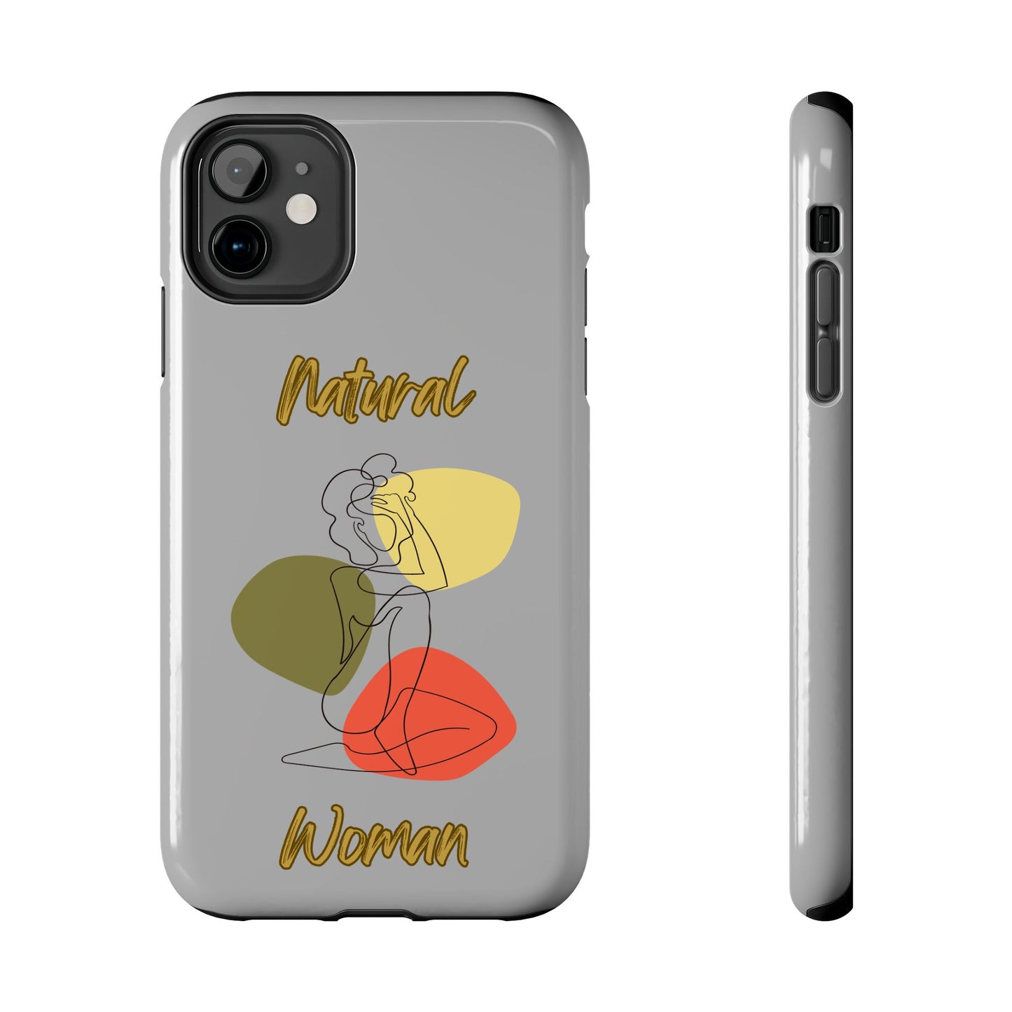 Natural Woman Colorful Pose (BL)Tough Phone Cases LIGHT GREY