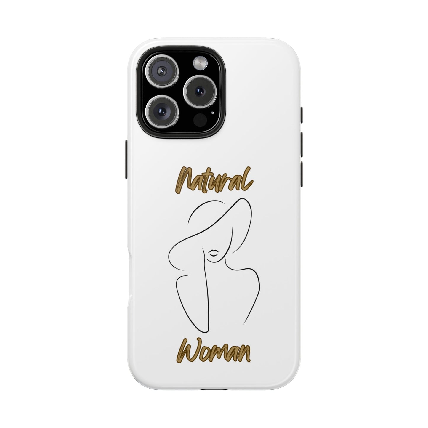 Natural Woman Sun Hat (BL) Tough Phone Cases WHITE